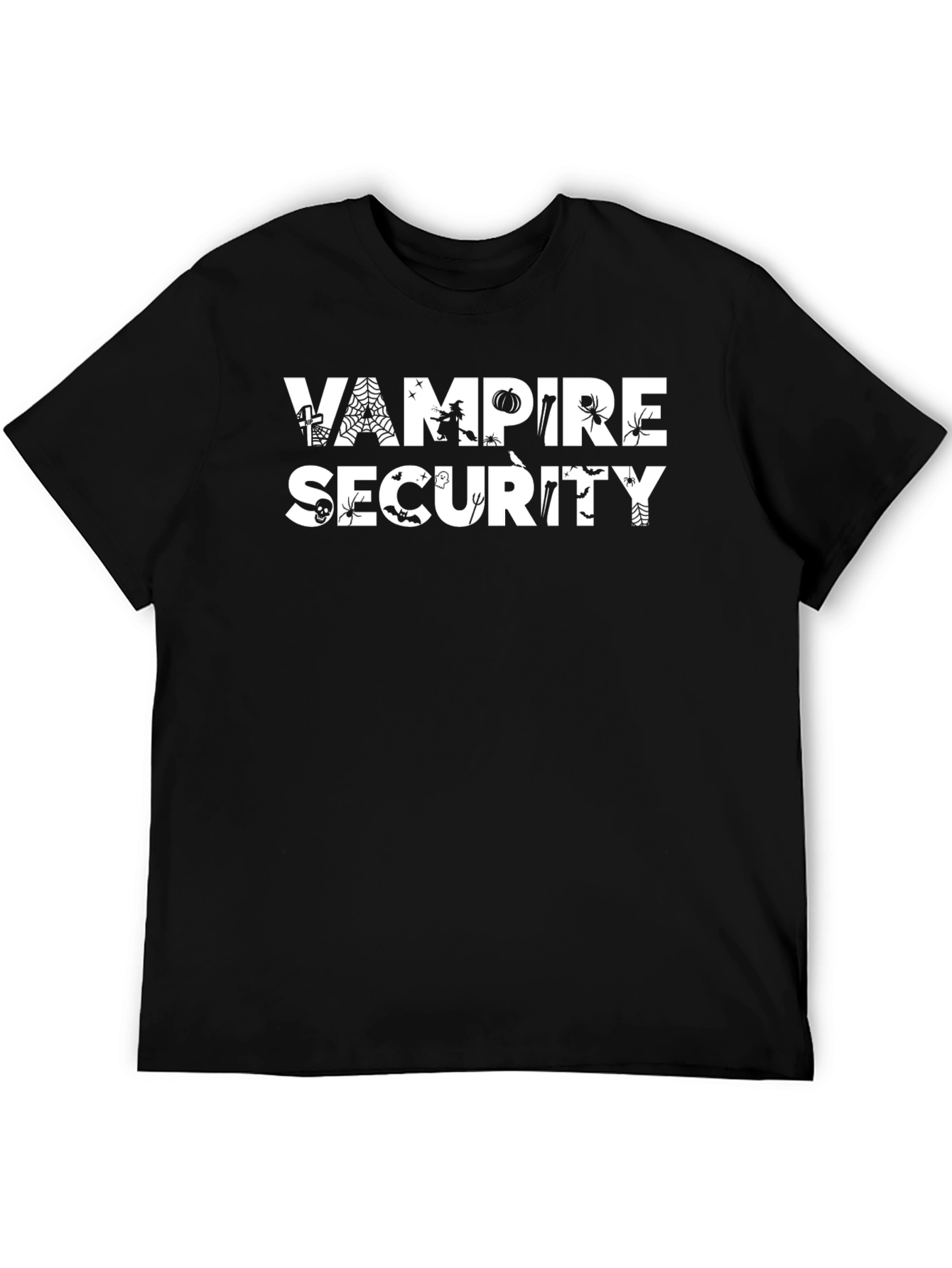 Vampire Security Halloween Graphic T-Shirt