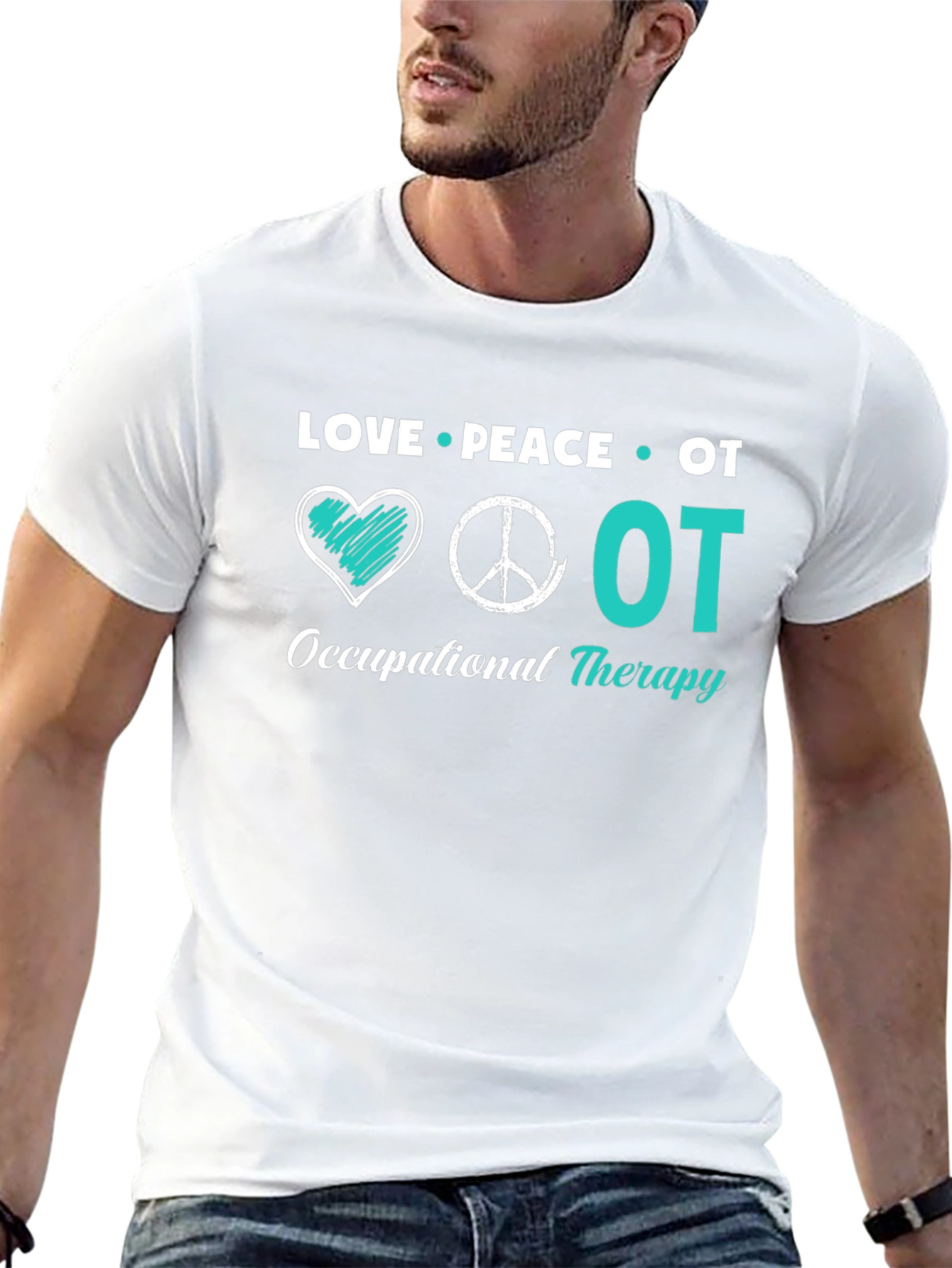 Love Peace OT Occupational Therapy T-Shirt