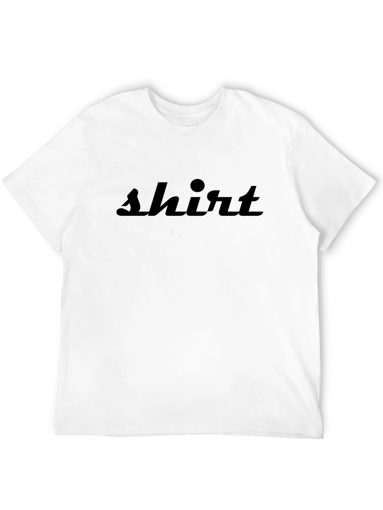 Black Shirt Graphic Tee - Minimalist Style