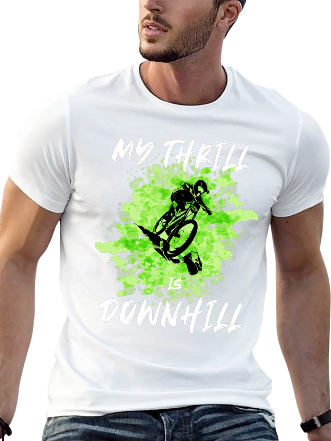 My Thrill is Downhill Mountain Biking T-Shirt