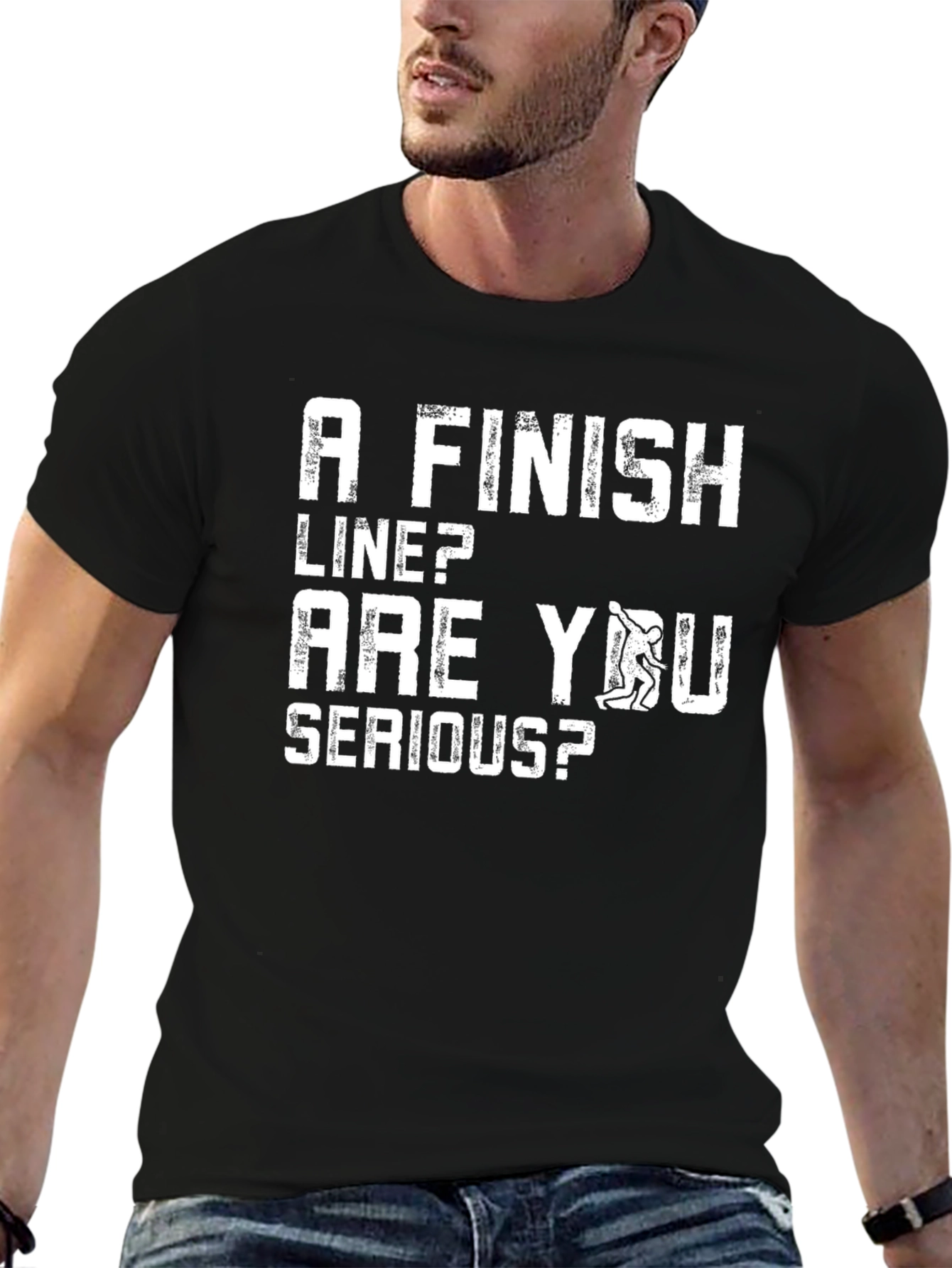Funny Climbing T-Shirt: A Finish Line? Are You Serious?