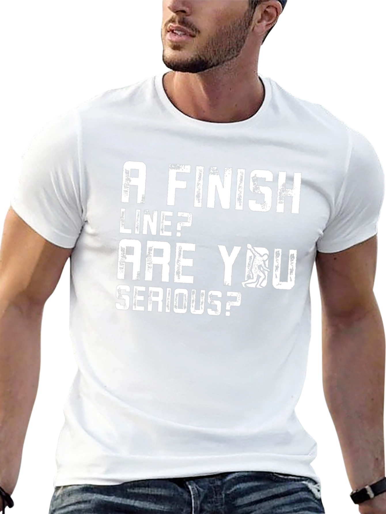 Funny Climbing T-Shirt: A Finish Line? Are You Serious?