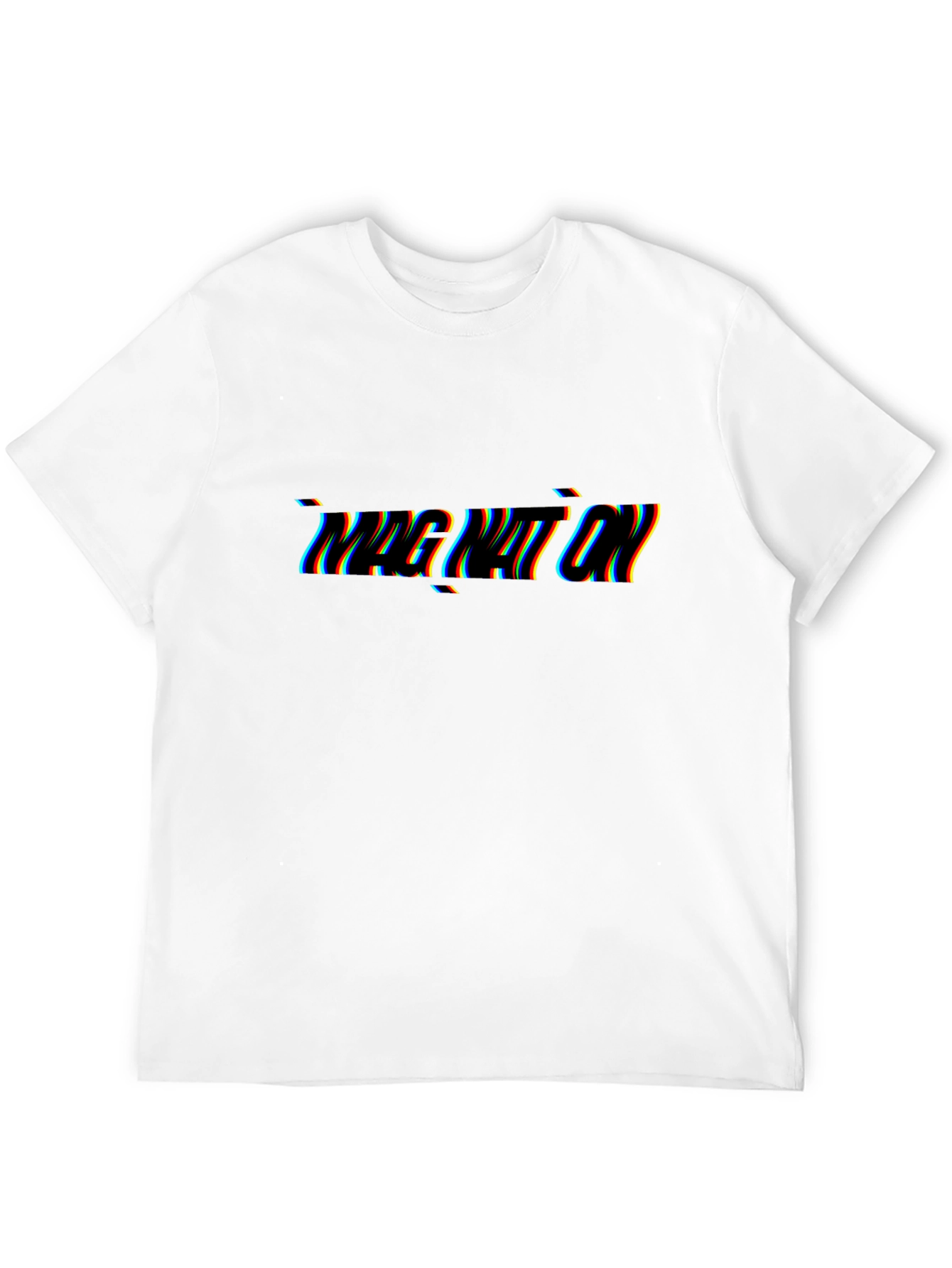Black T-Shirt with Imagination Glitch Text