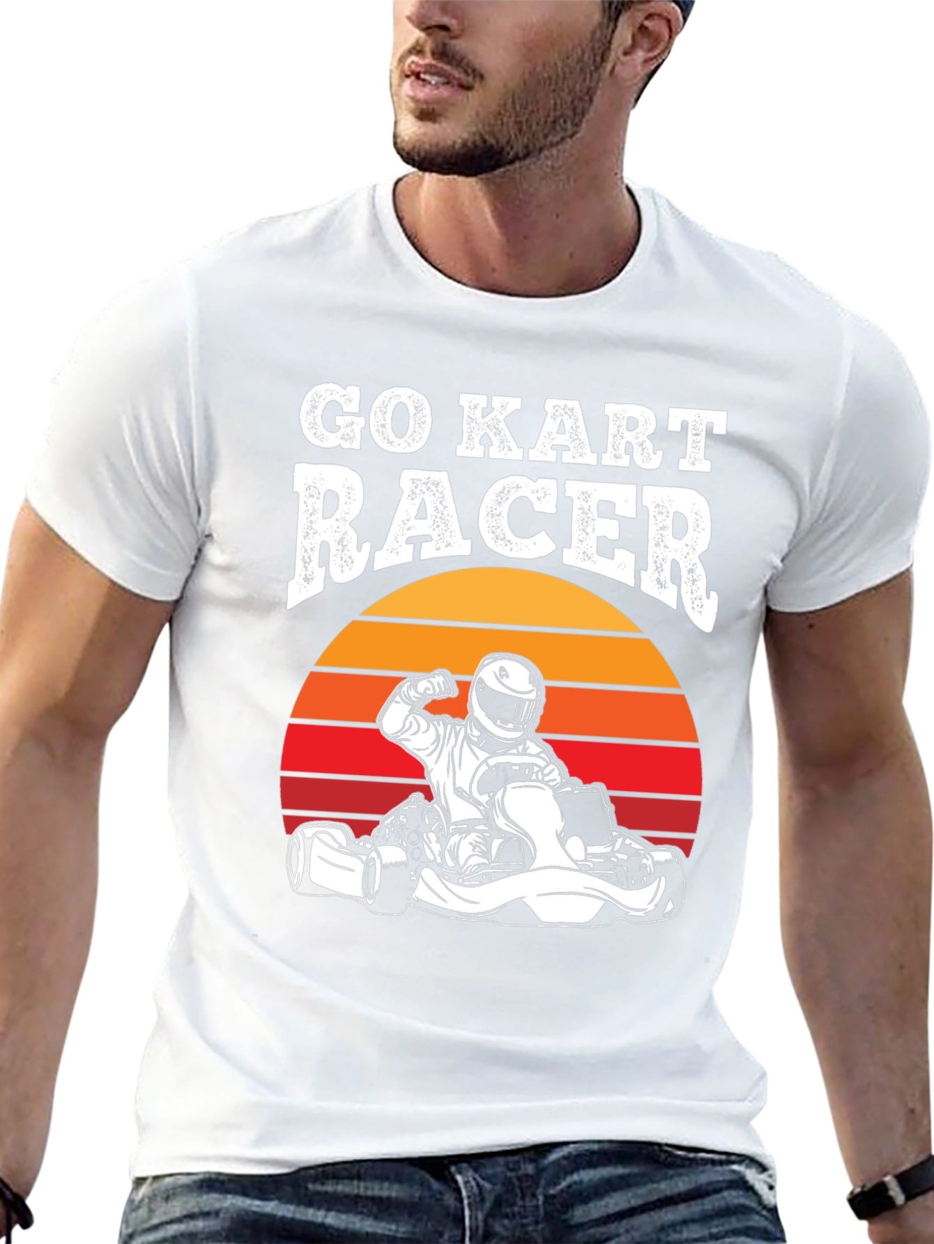 Go Kart Racer Graphic Tee - Retro Design