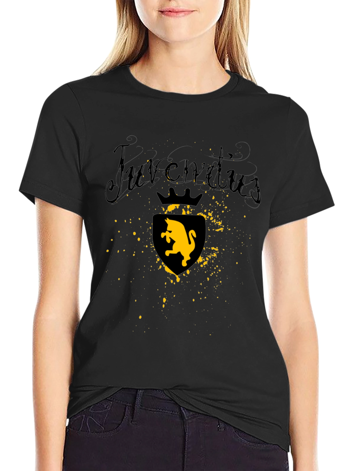Juventus Bull Crest Black T-Shirt