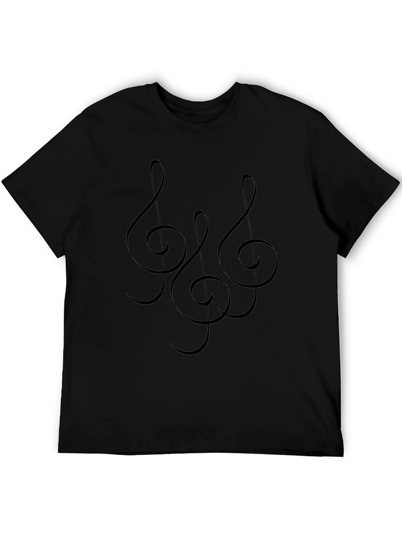 Treble Clef Black T-Shirt