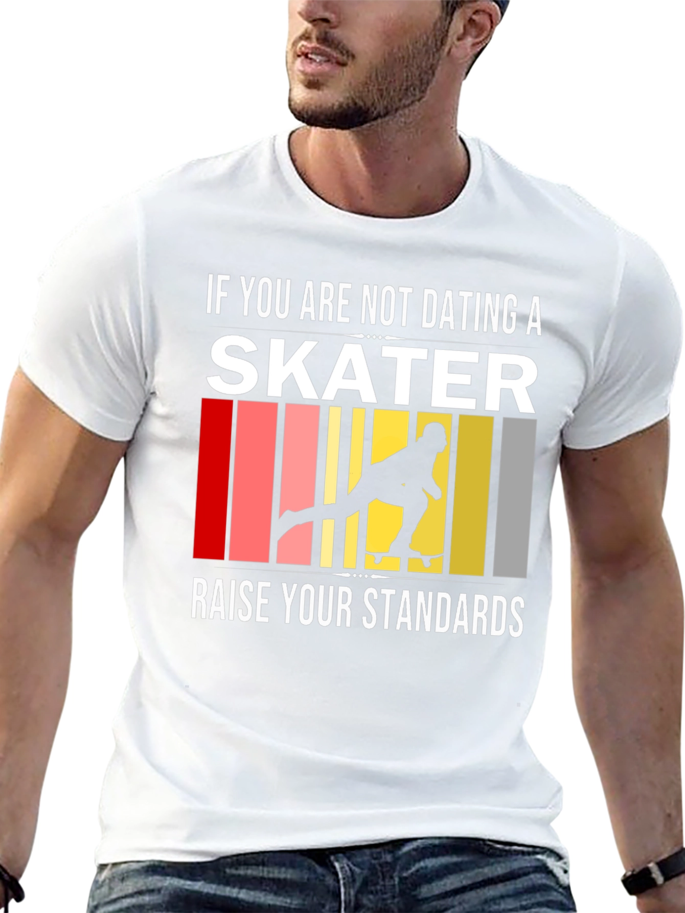 Skater Standards Graphic Tee - Black Cotton T-Shirt