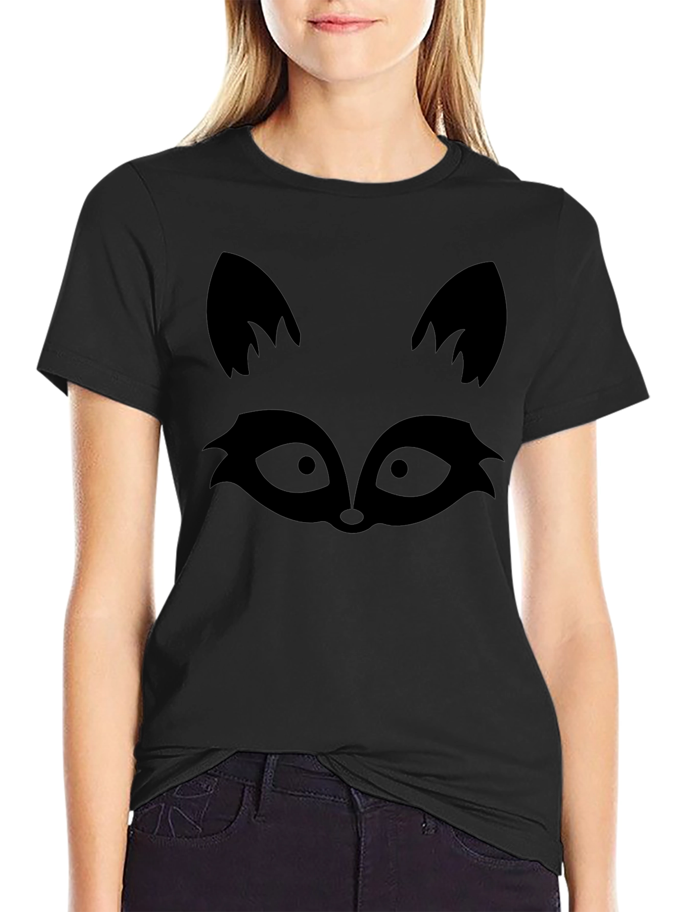 Raccoon Graphic Black T-Shirt