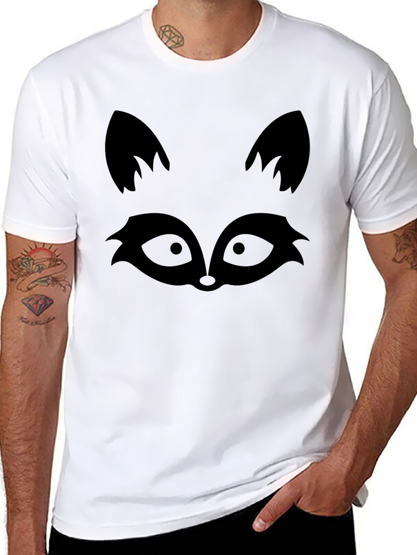 Raccoon Graphic Black T-Shirt