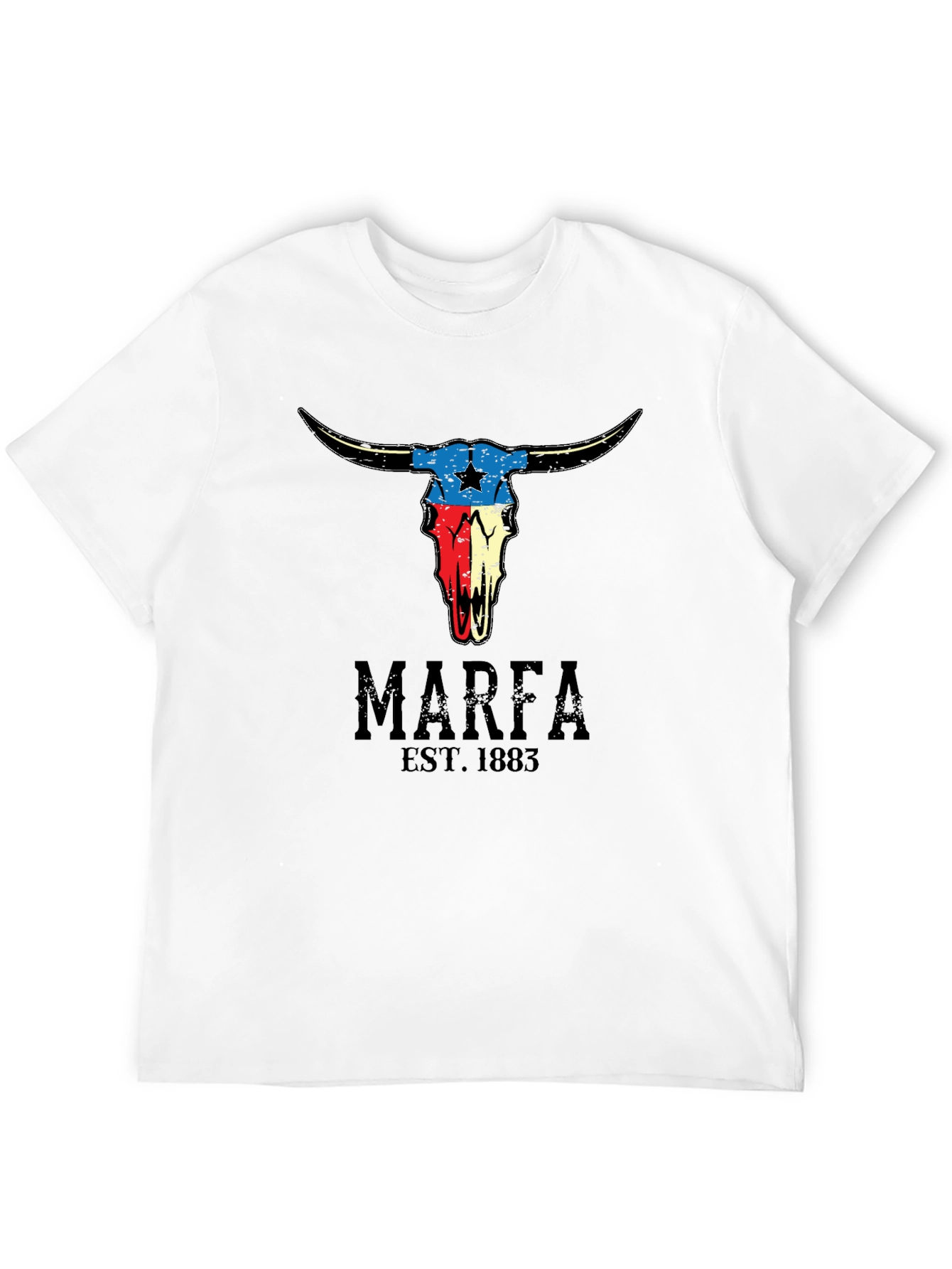 Marfa Texas Skull Graphic T-Shirt