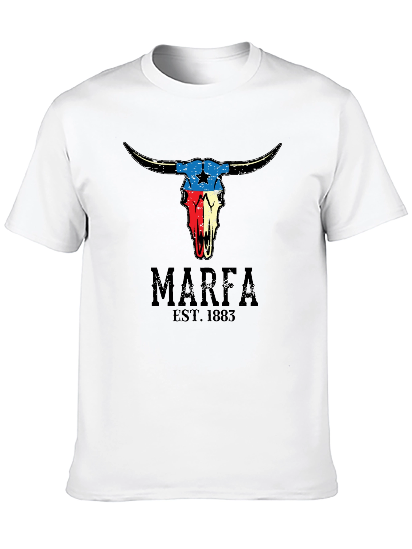 Marfa Texas Skull Graphic T-Shirt
