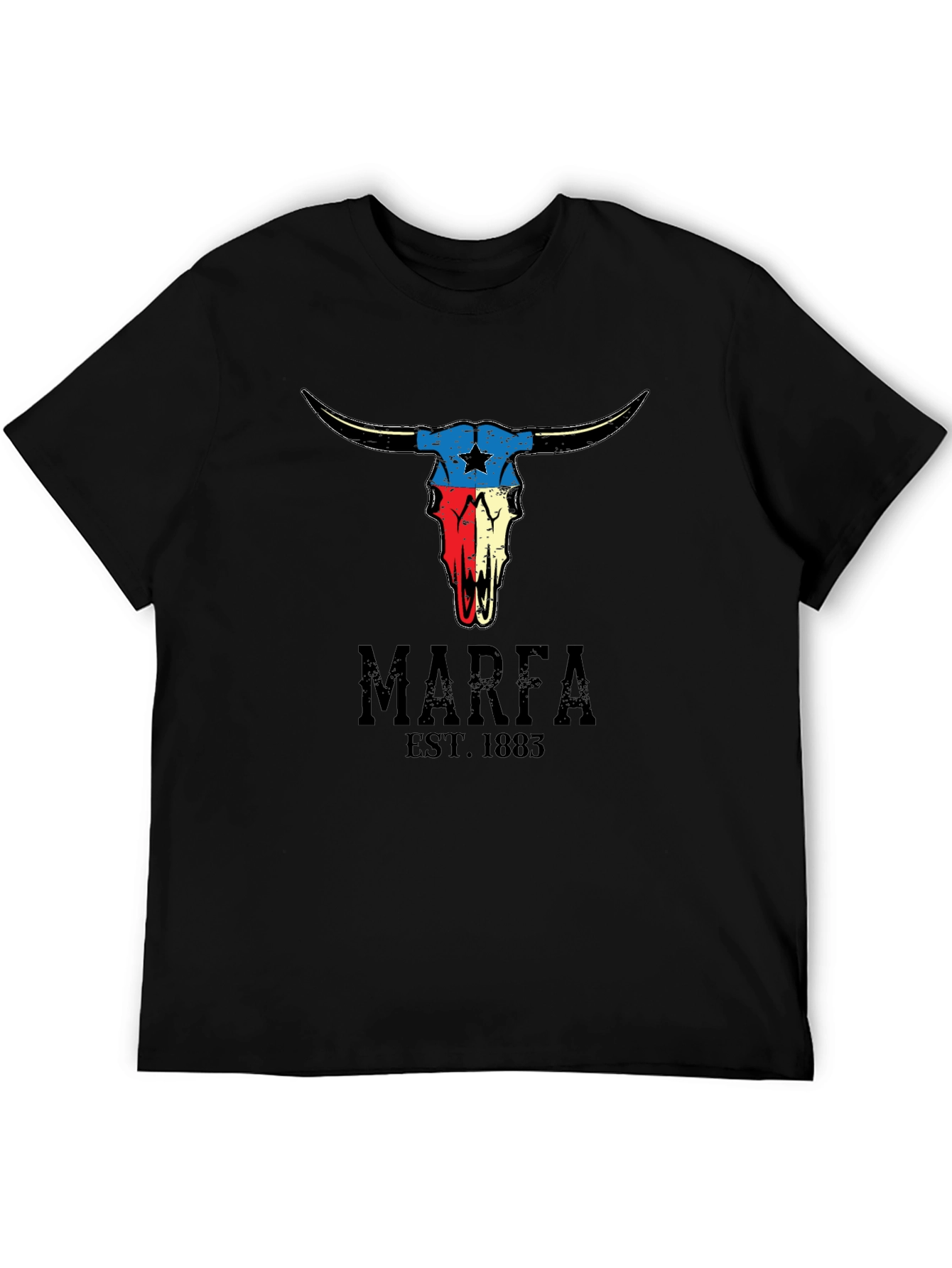 Marfa Texas Skull Graphic T-Shirt