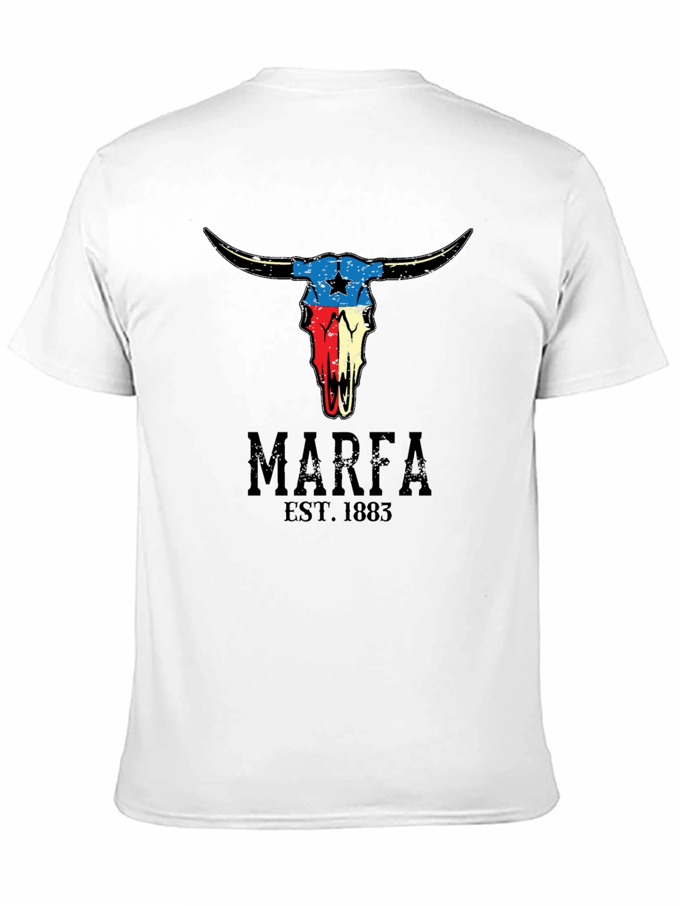 Marfa Texas Skull Graphic T-Shirt