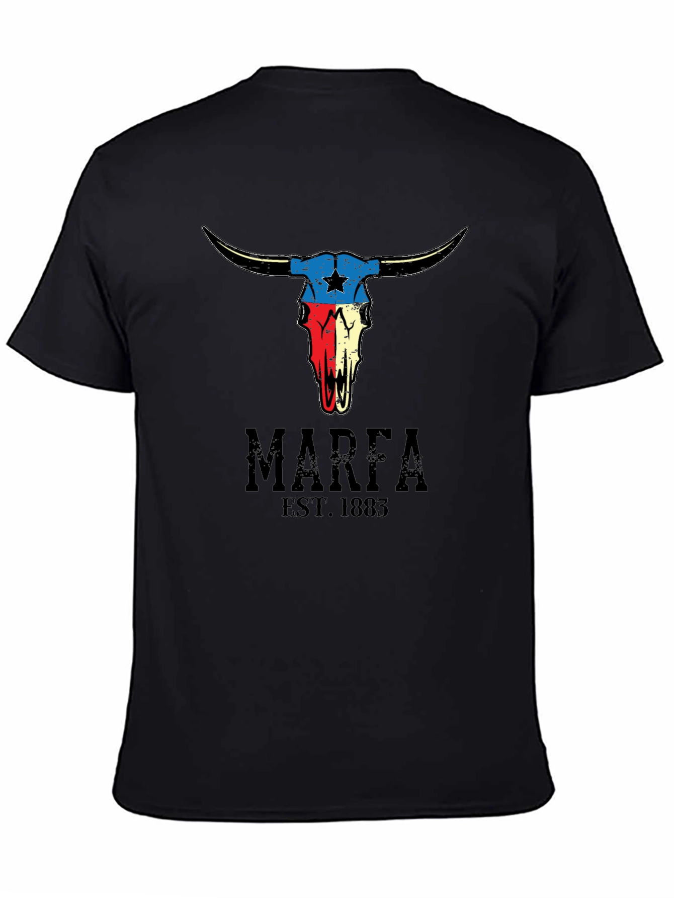 Marfa Texas Skull Graphic T-Shirt