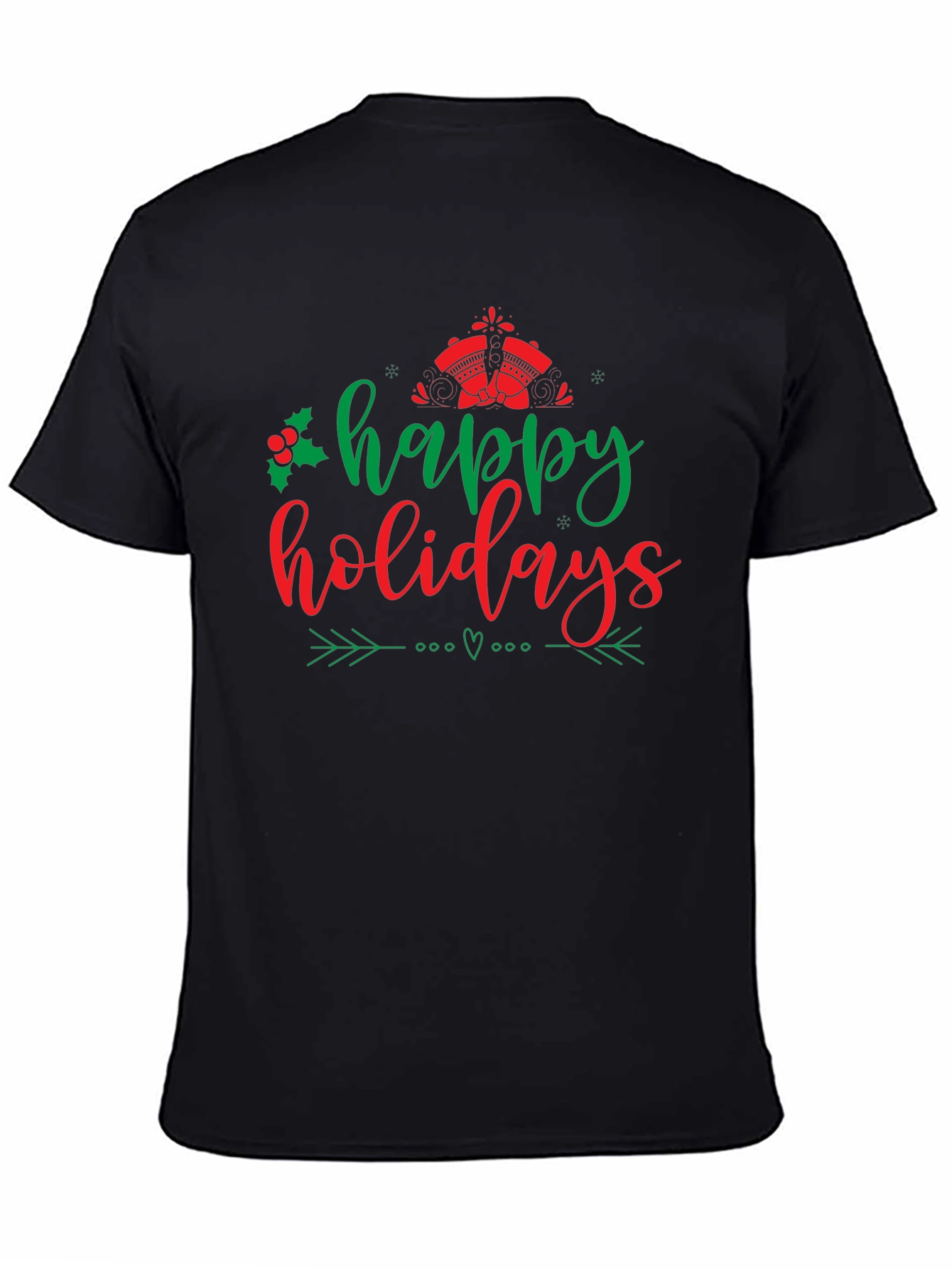 Happy Holidays Graphic T-Shirt - Festive Holiday Apparel