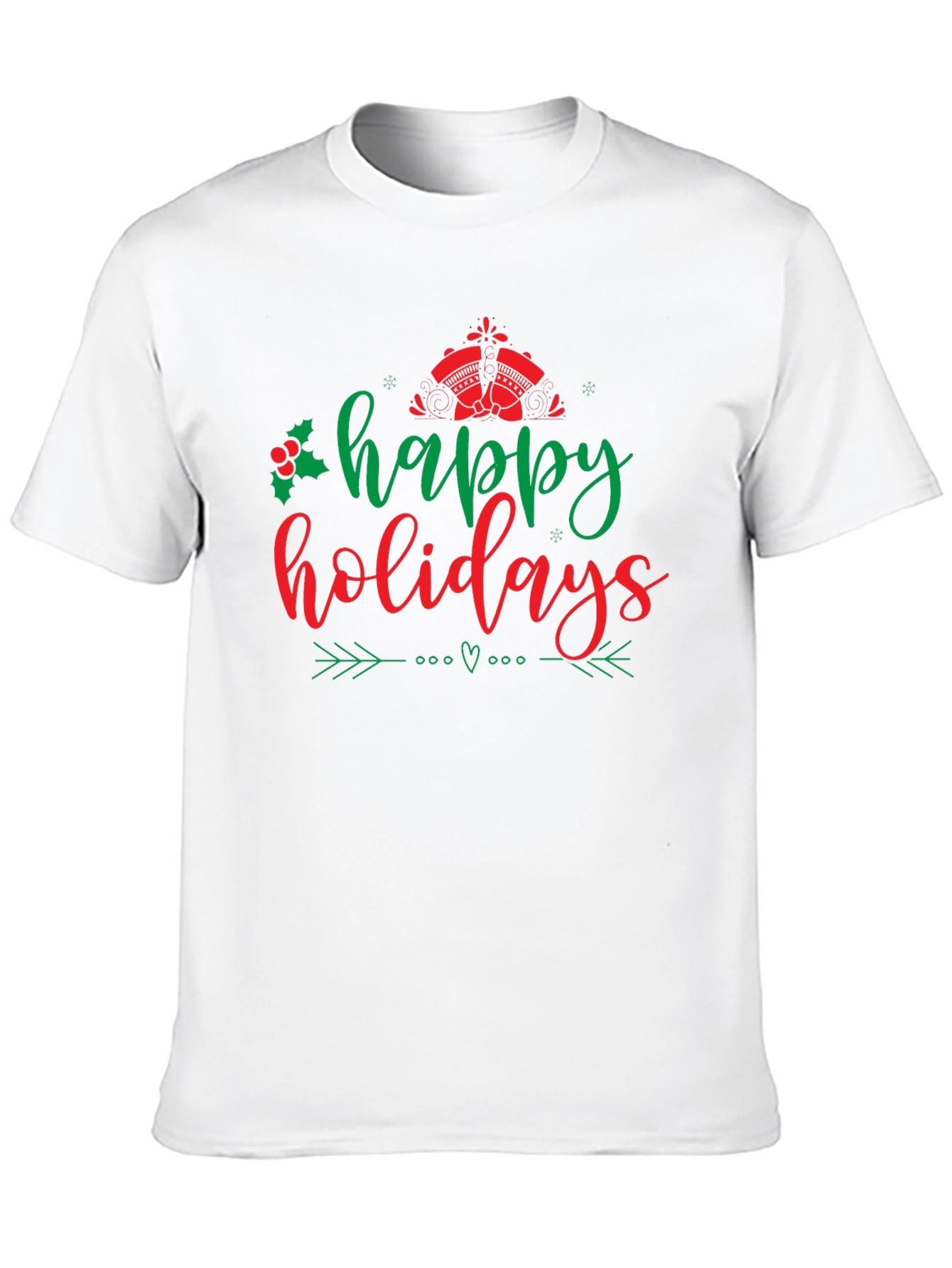 Happy Holidays Graphic T-Shirt - Festive Holiday Apparel