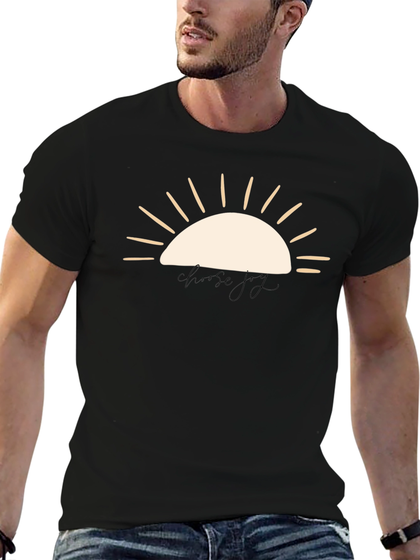 Choose Joy Graphic Tee - Black