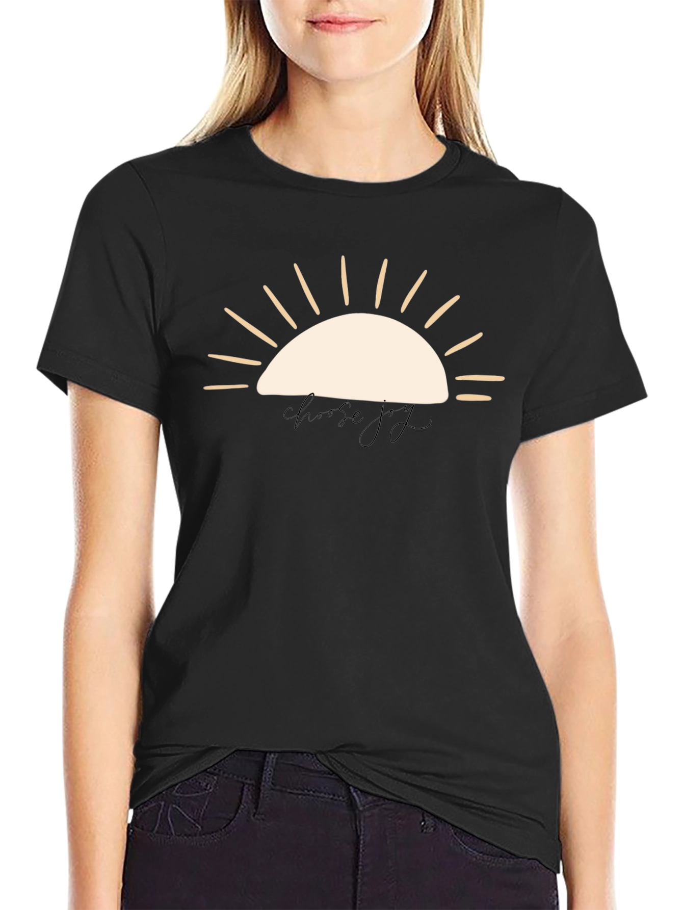 Choose Joy Graphic Tee - Black