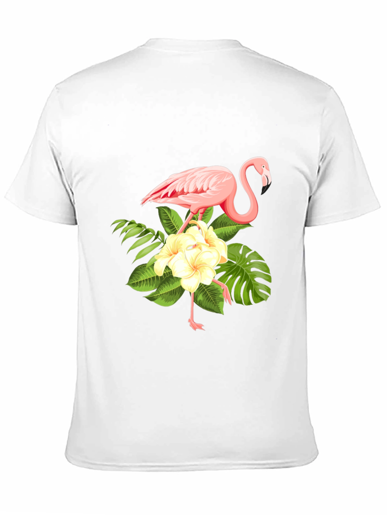 Flamingo Floral Print T-Shirt
