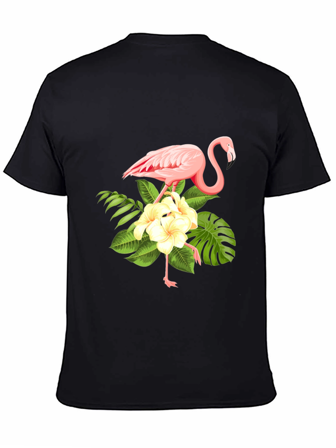 Flamingo Floral Print T-Shirt