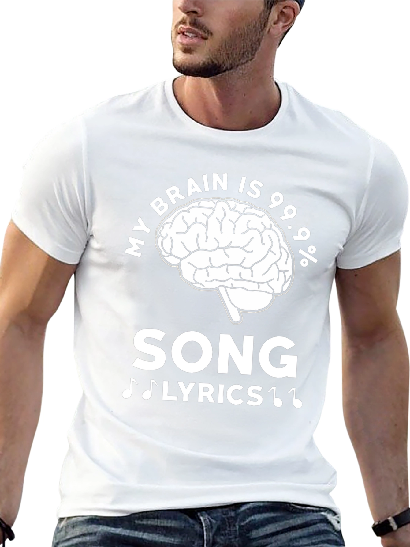 My Brain Is 99.9% Song Lyrics T-Shirt