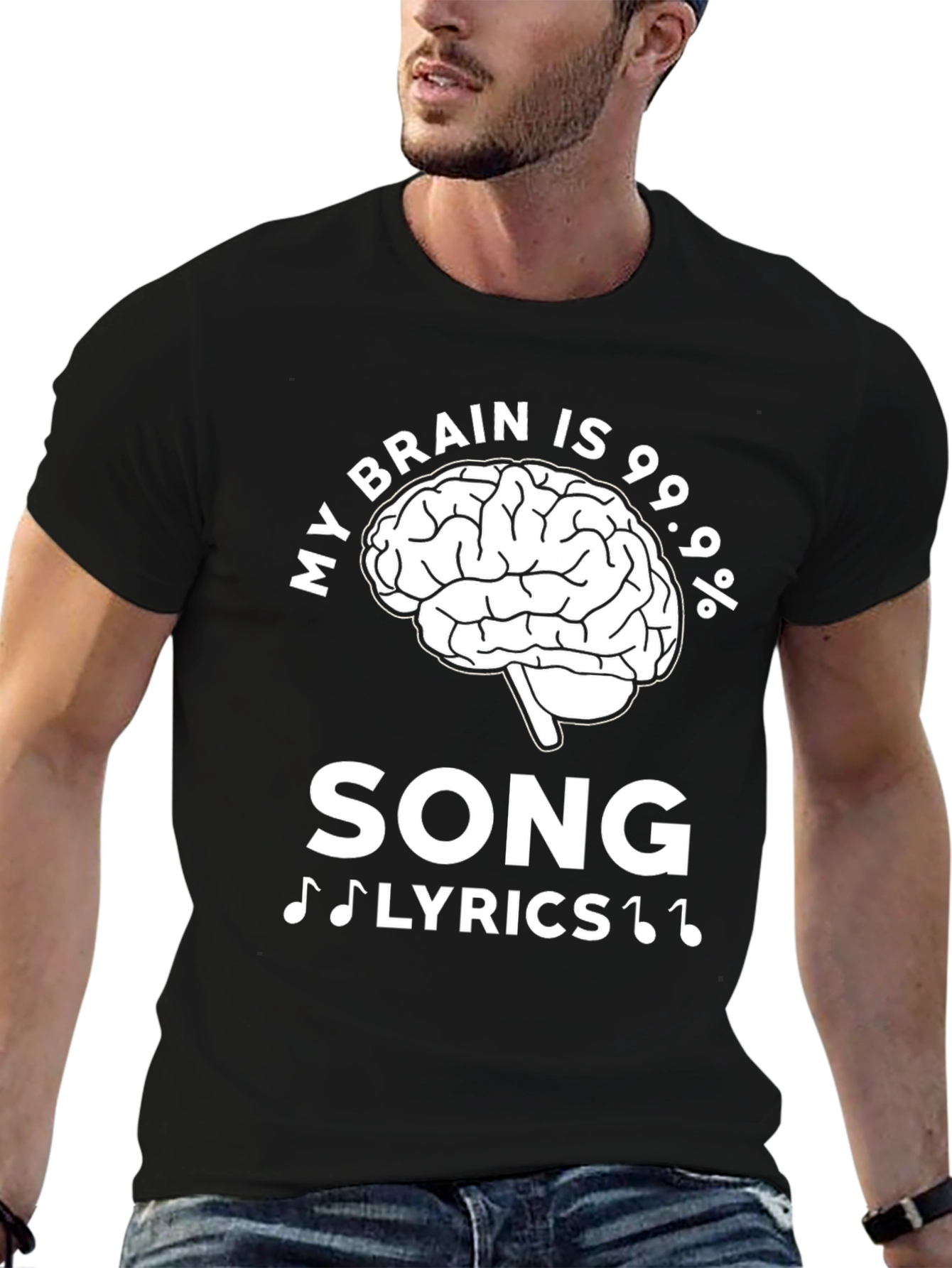 My Brain Is 99.9% Song Lyrics T-Shirt