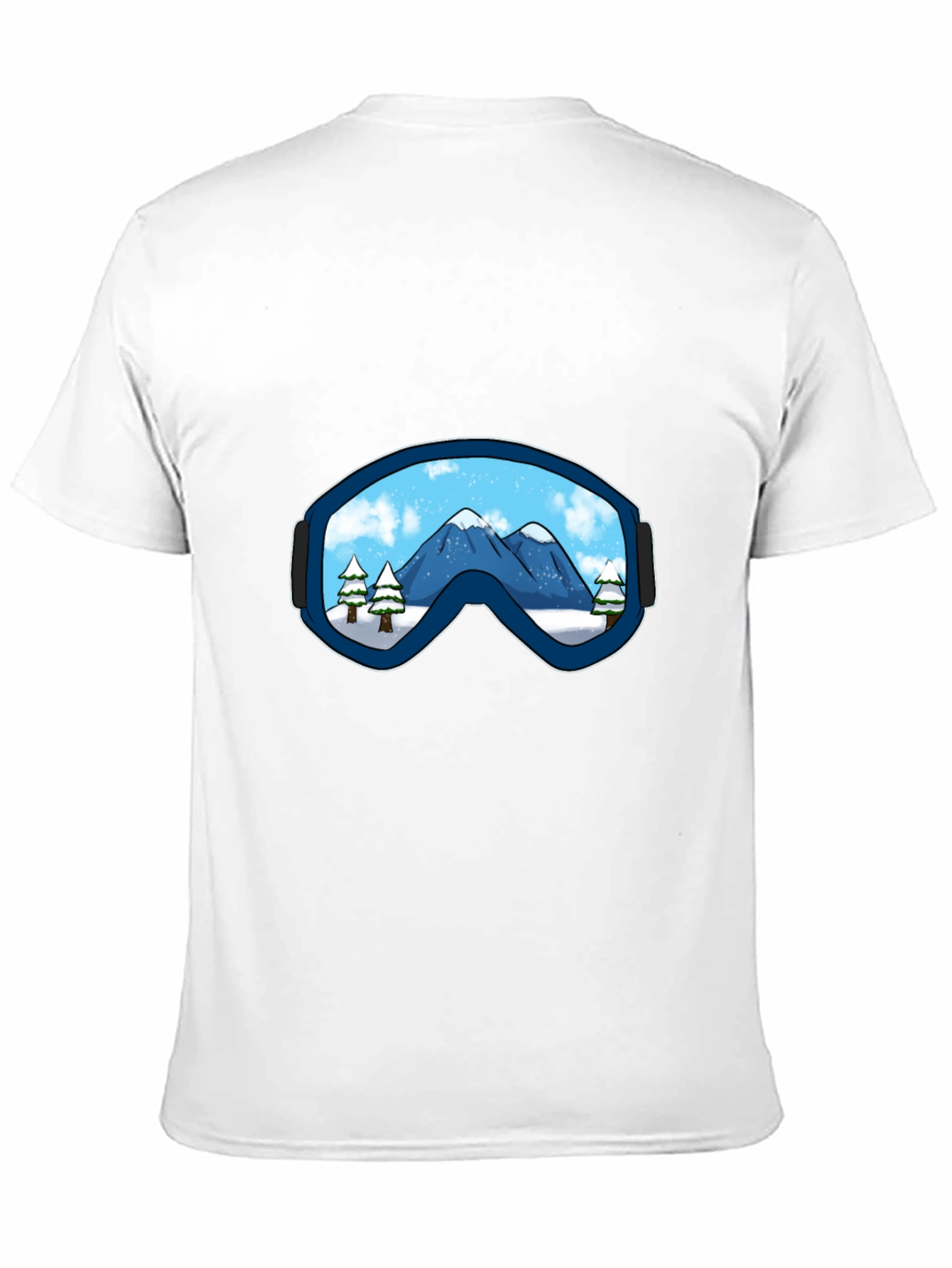 Mountain View Ski Goggles Graphic Tee - Black
