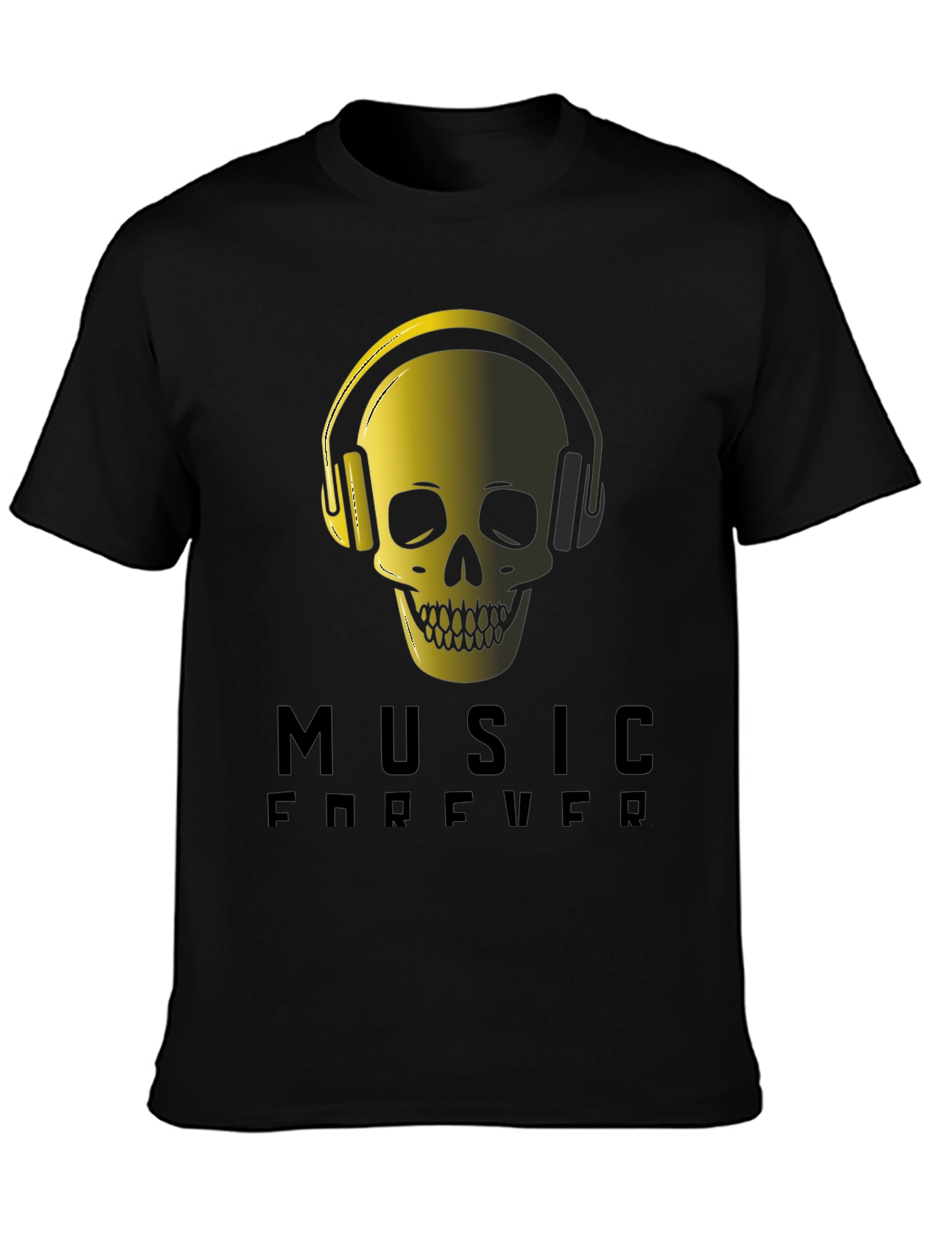 Music Forever Skull Graphic Tee