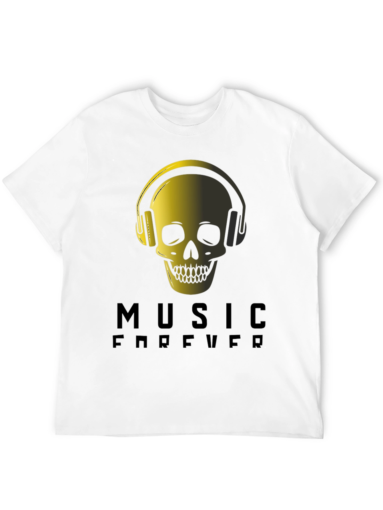 Music Forever Skull Graphic Tee