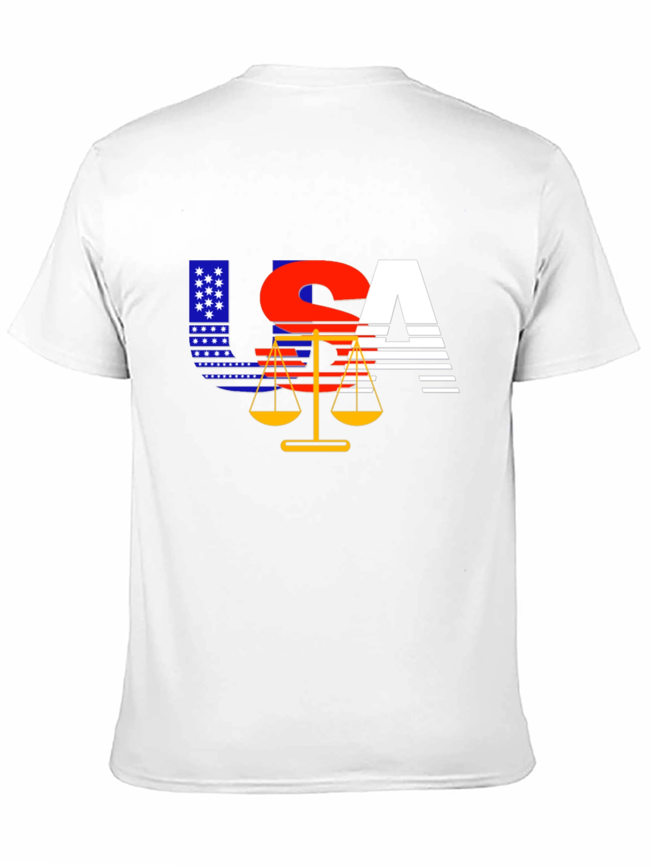 USA Justice T-Shirt - Patriotic Design