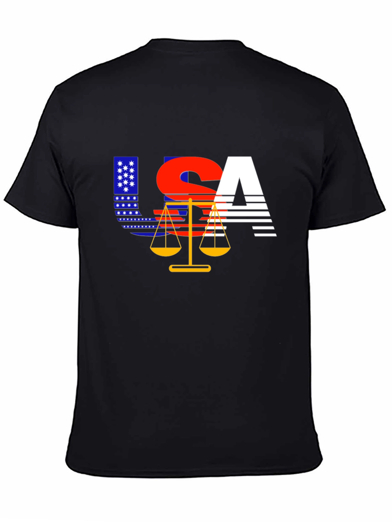 USA Justice T-Shirt - Patriotic Design