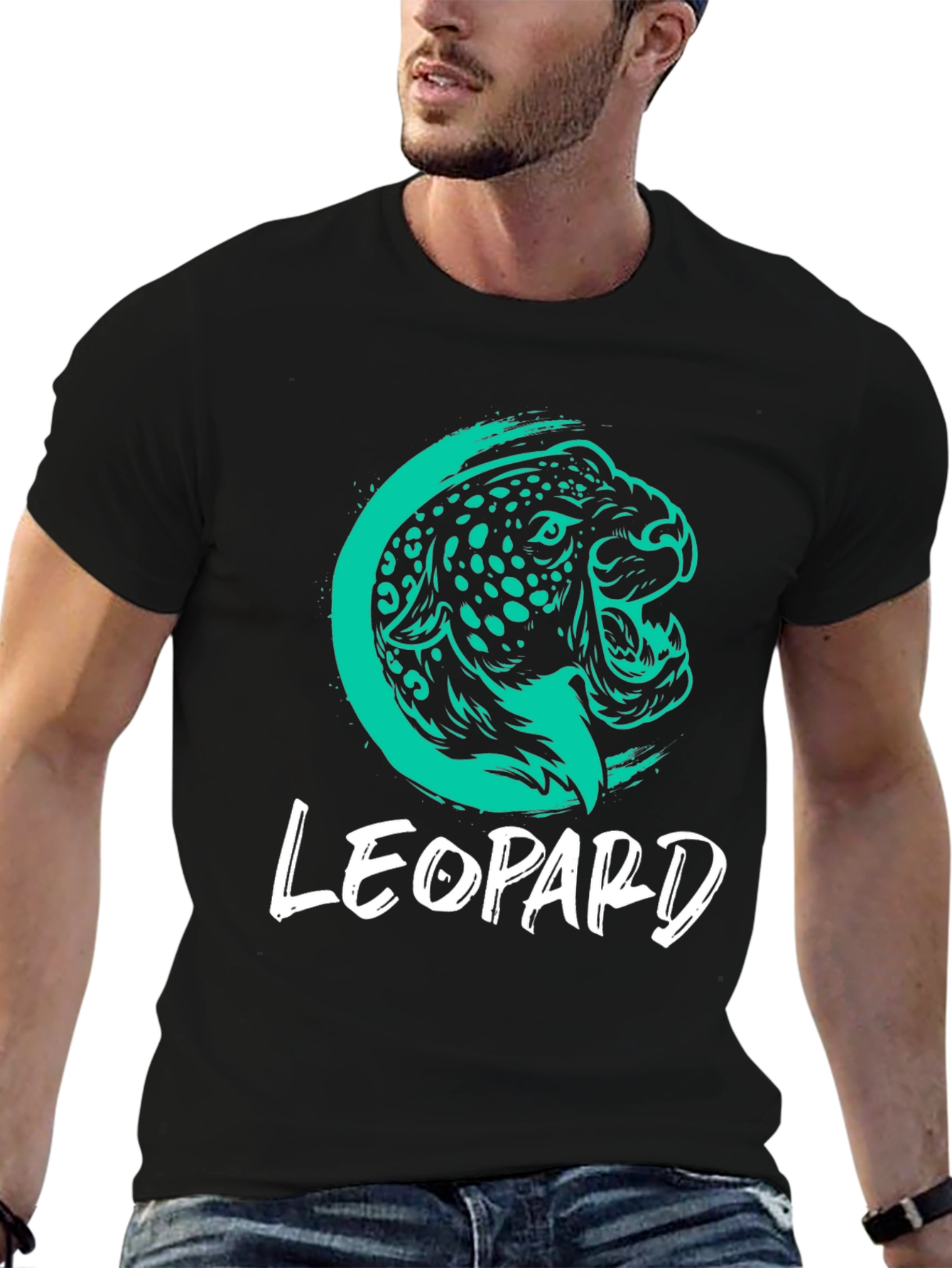 Leopard Graphic Tee - Cool Animal Design