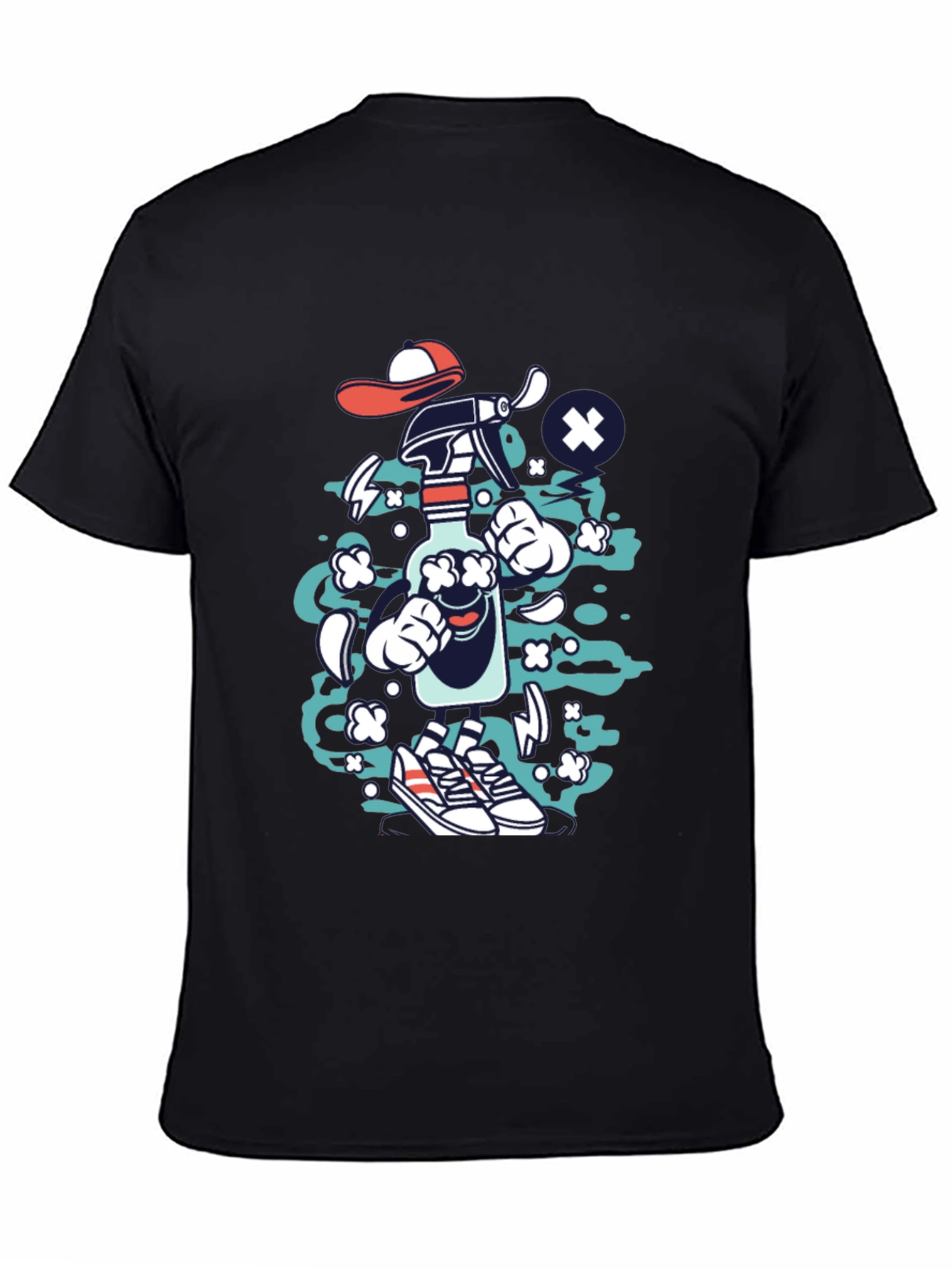 Cartoon Spray Bottle Graphic Tee