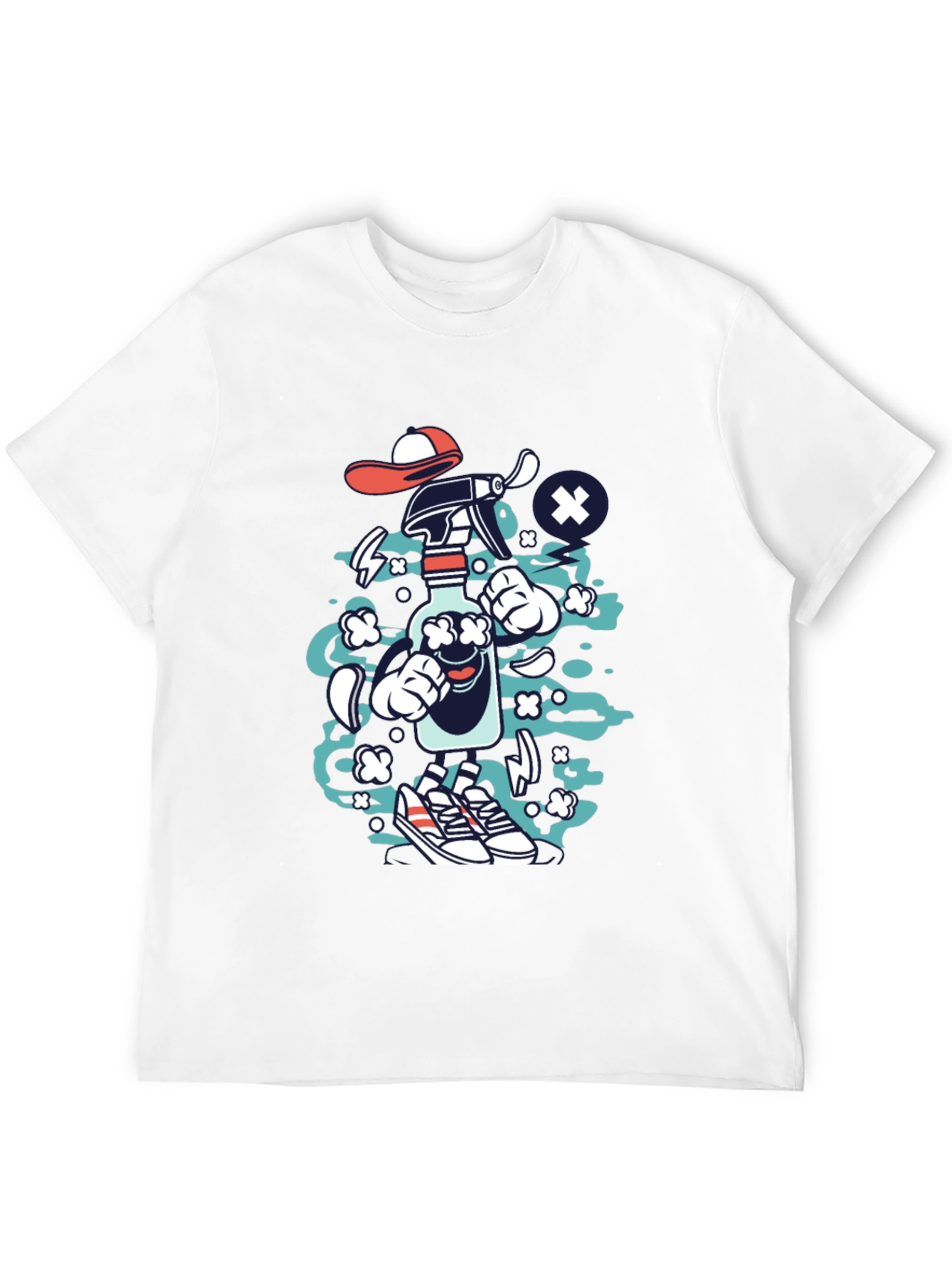 Cartoon Spray Bottle Graphic Tee