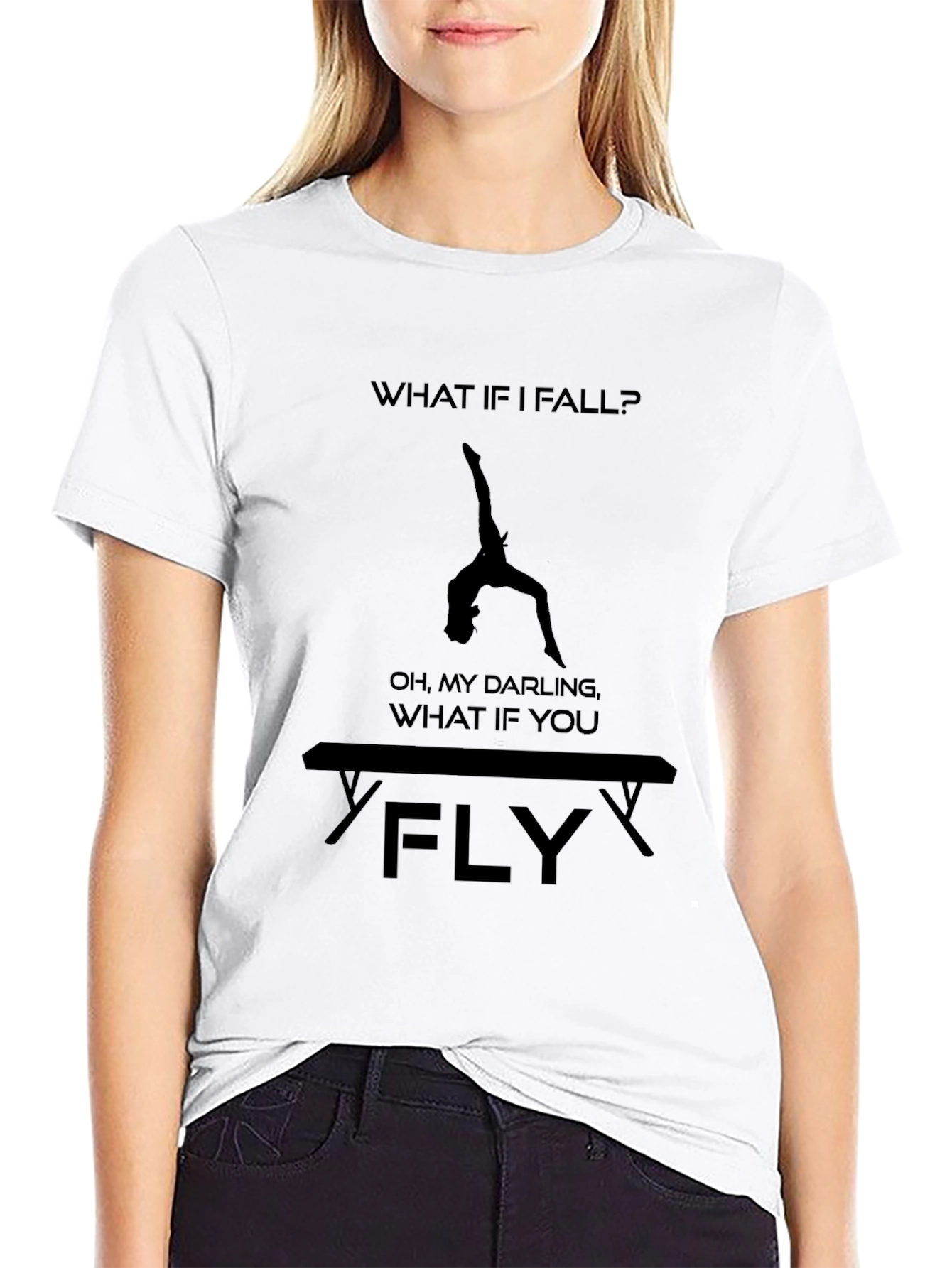 Gymnastics T-Shirt: What If You Fly? Tee