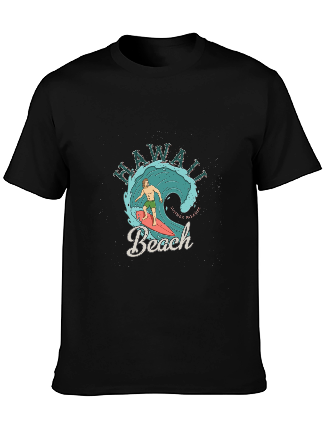 Hawaii Beach Summer Paradise Graphic T-Shirt