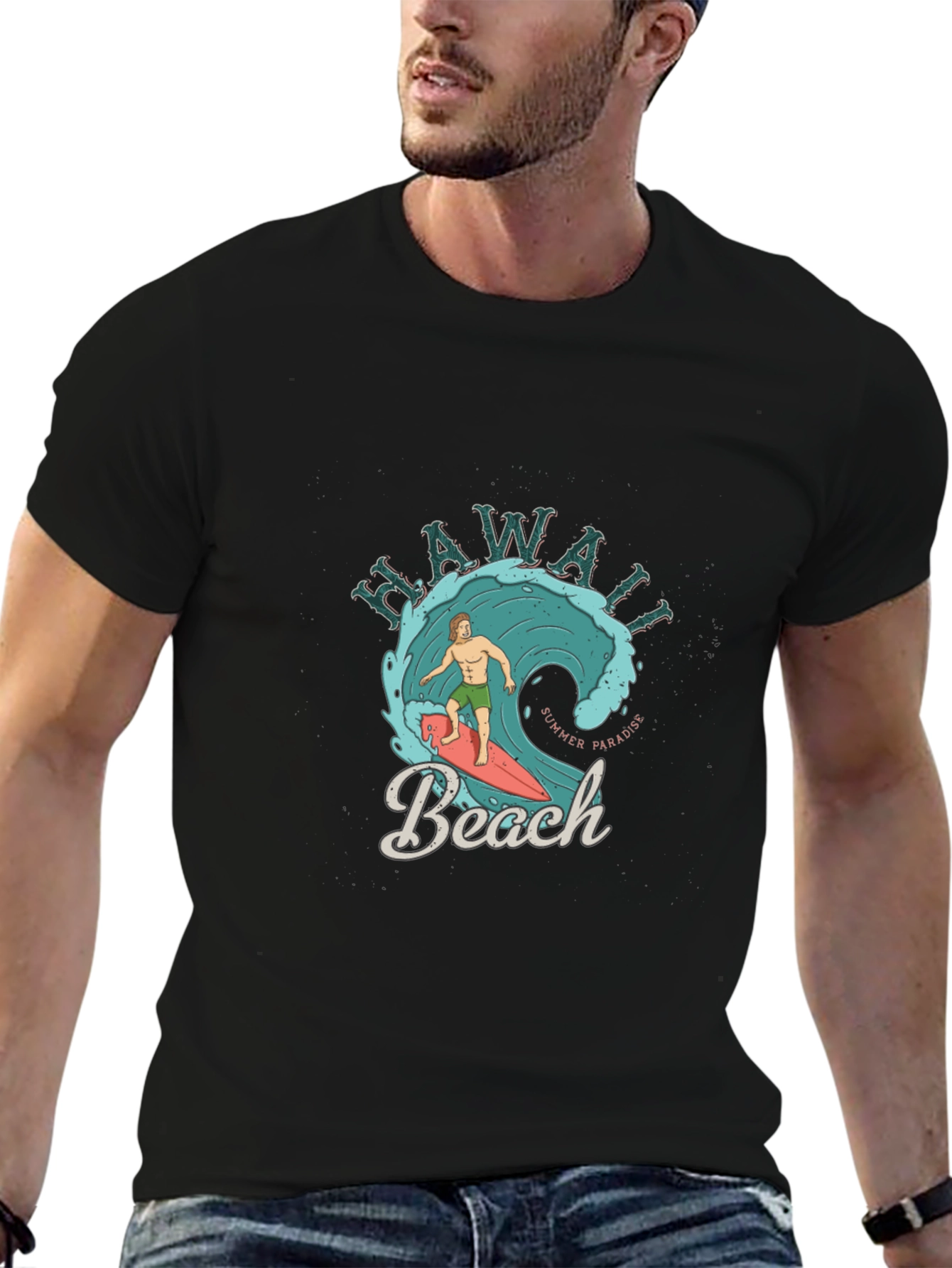 Hawaii Beach Summer Paradise Graphic T-Shirt