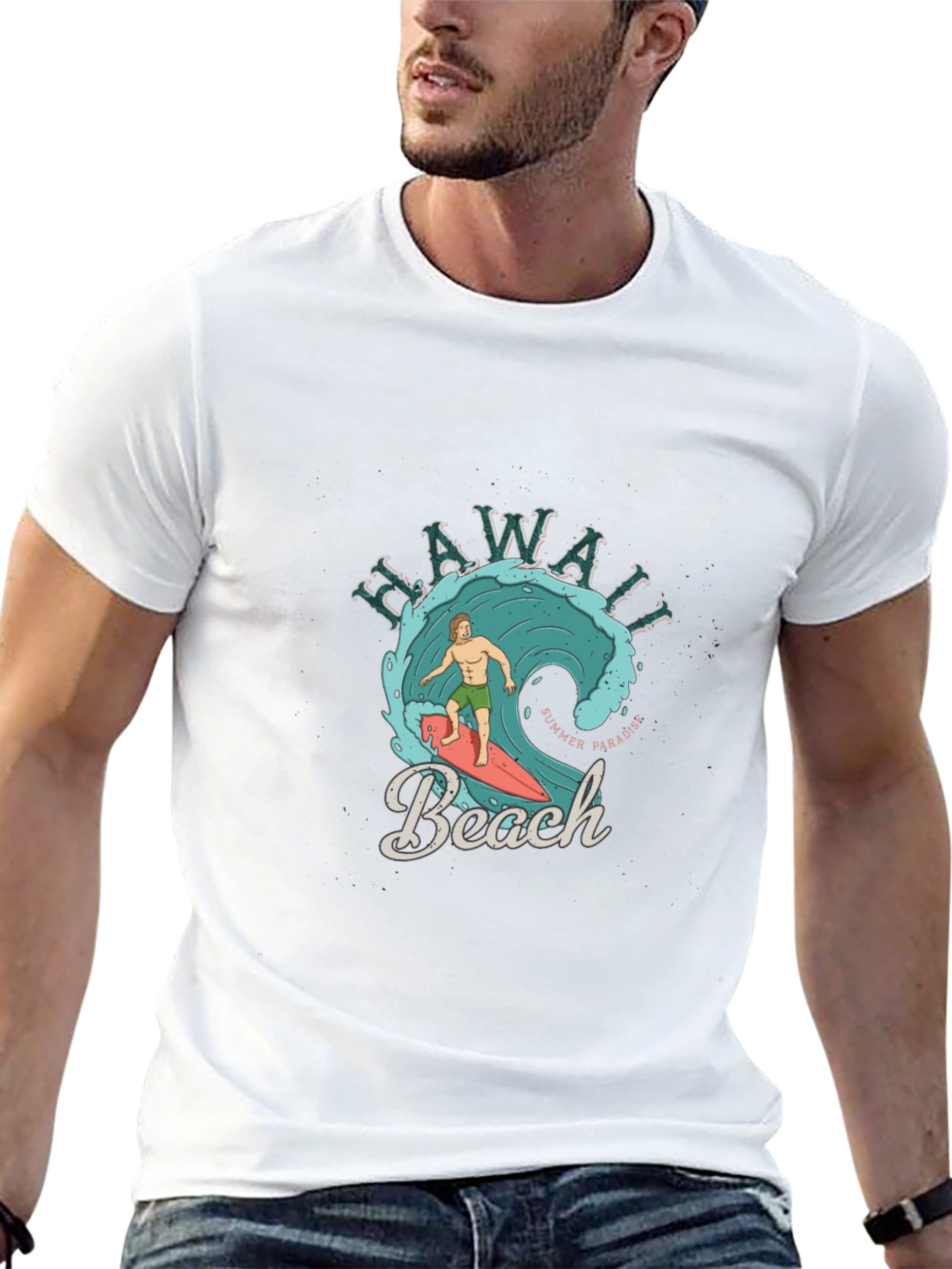 Hawaii Beach Summer Paradise Graphic T-Shirt