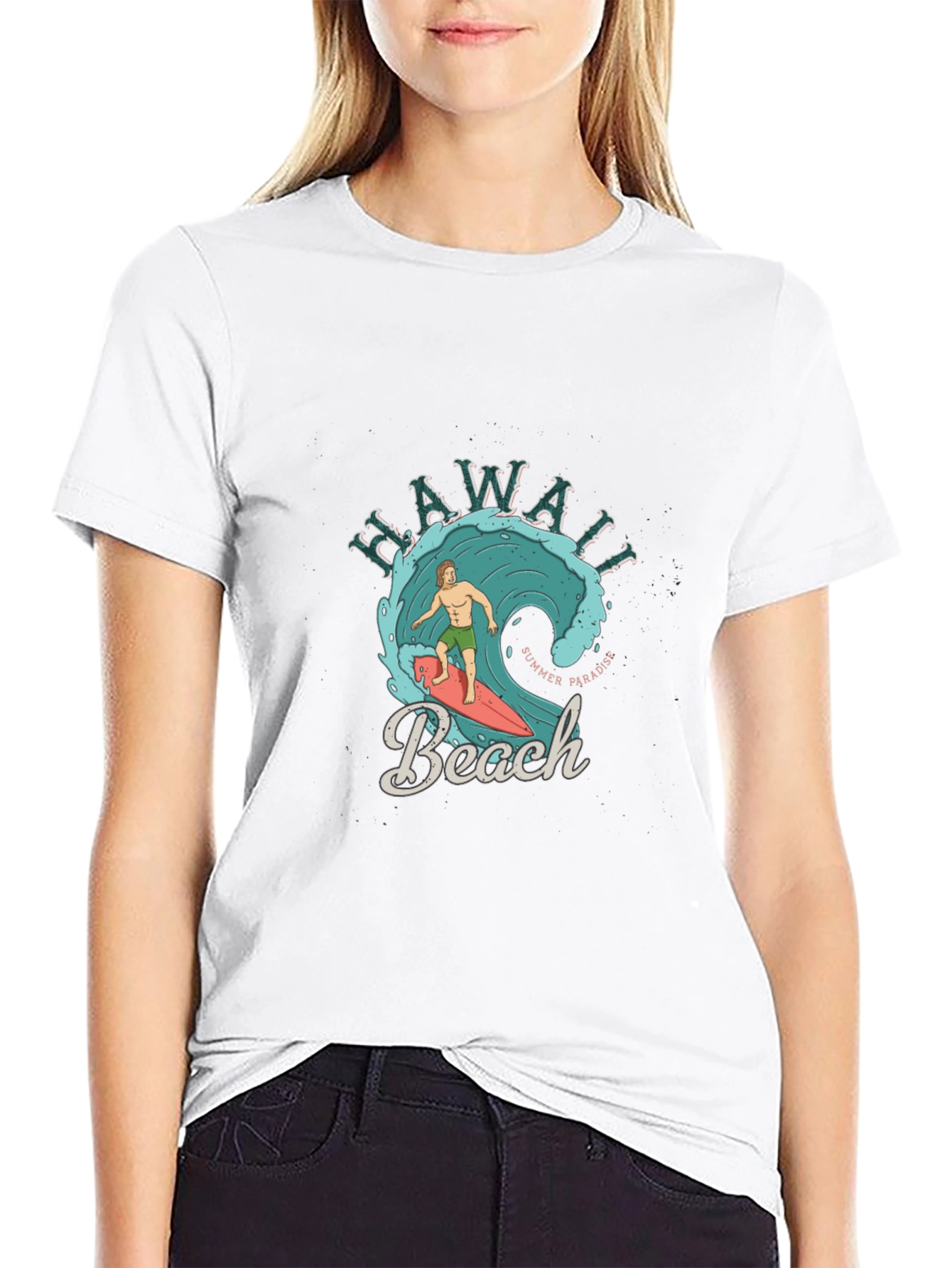 Hawaii Beach Summer Paradise Graphic T-Shirt