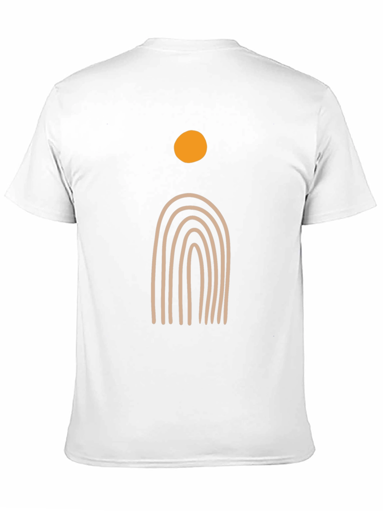 Minimalist Sun & Arch Black T-Shirt