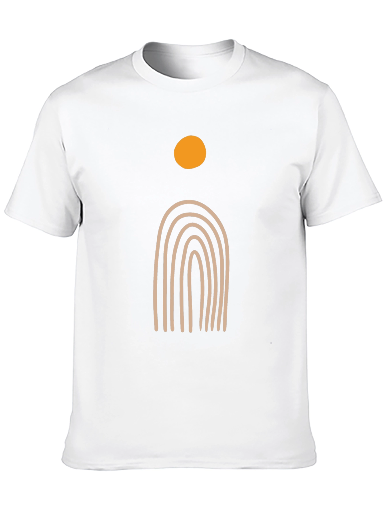 Minimalist Sun & Arch Black T-Shirt