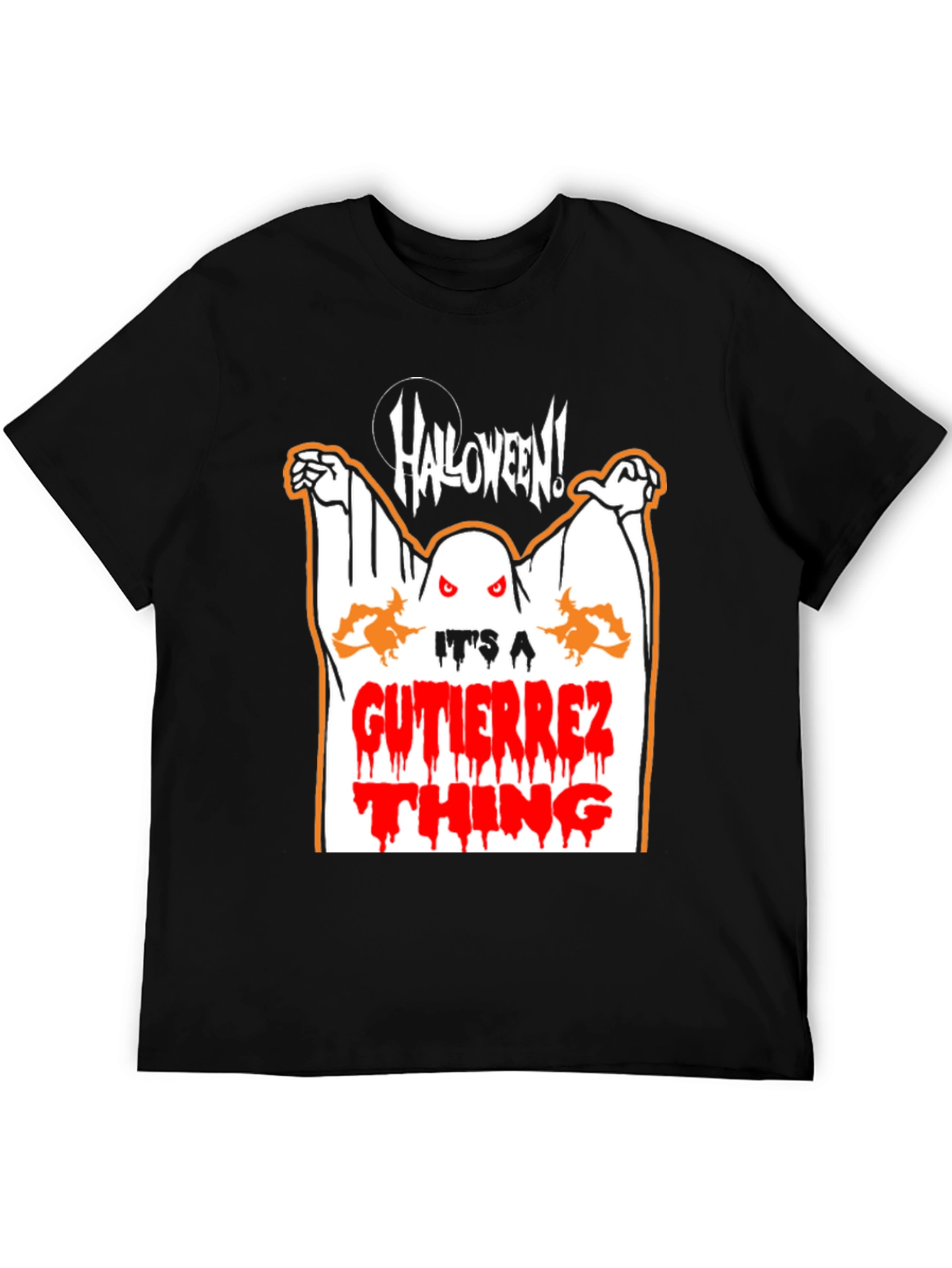 Halloween Ghost Graphic Tee - Gutierrez Thing Shirt