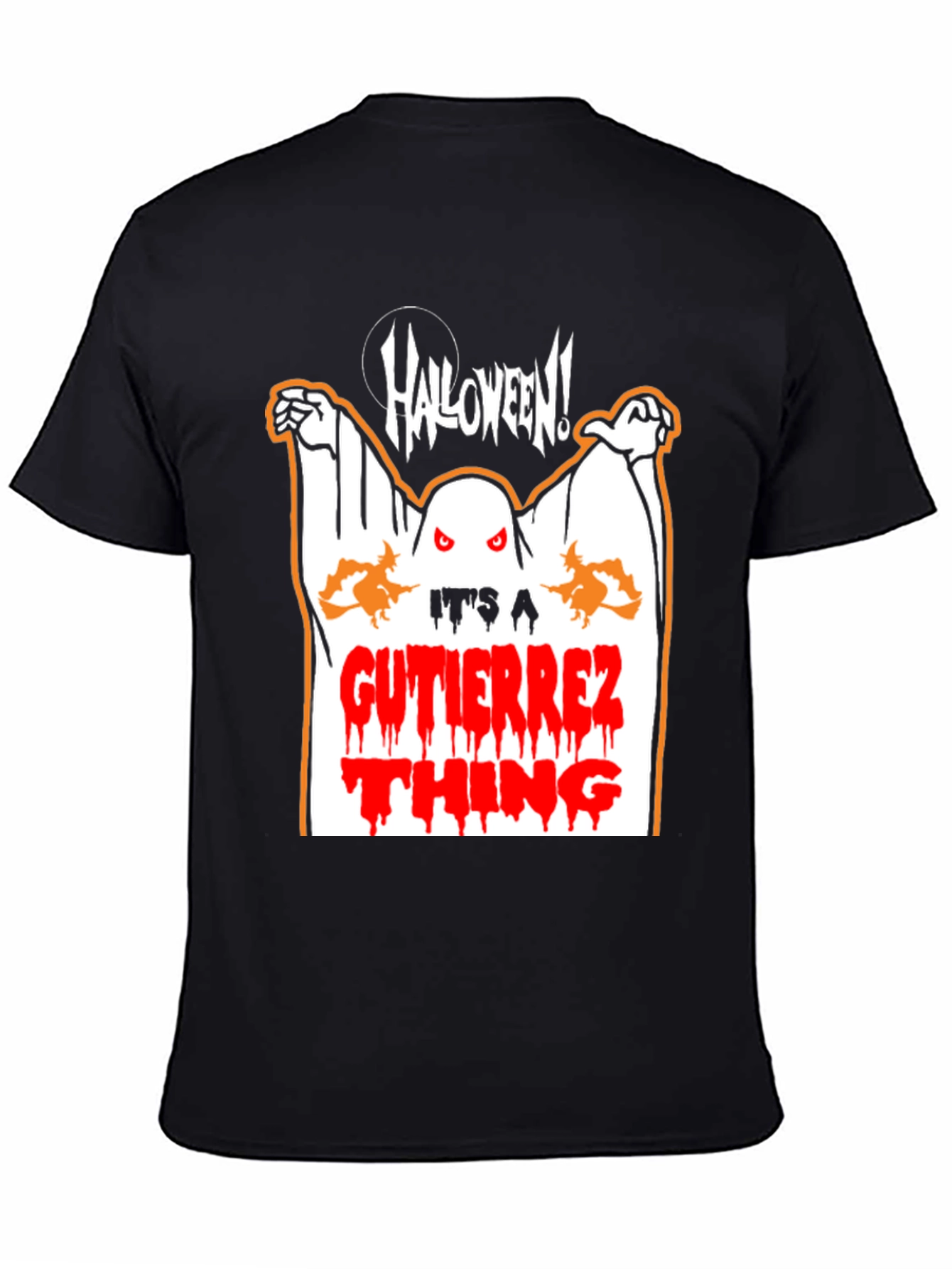 Halloween Ghost Graphic Tee - Gutierrez Thing Shirt