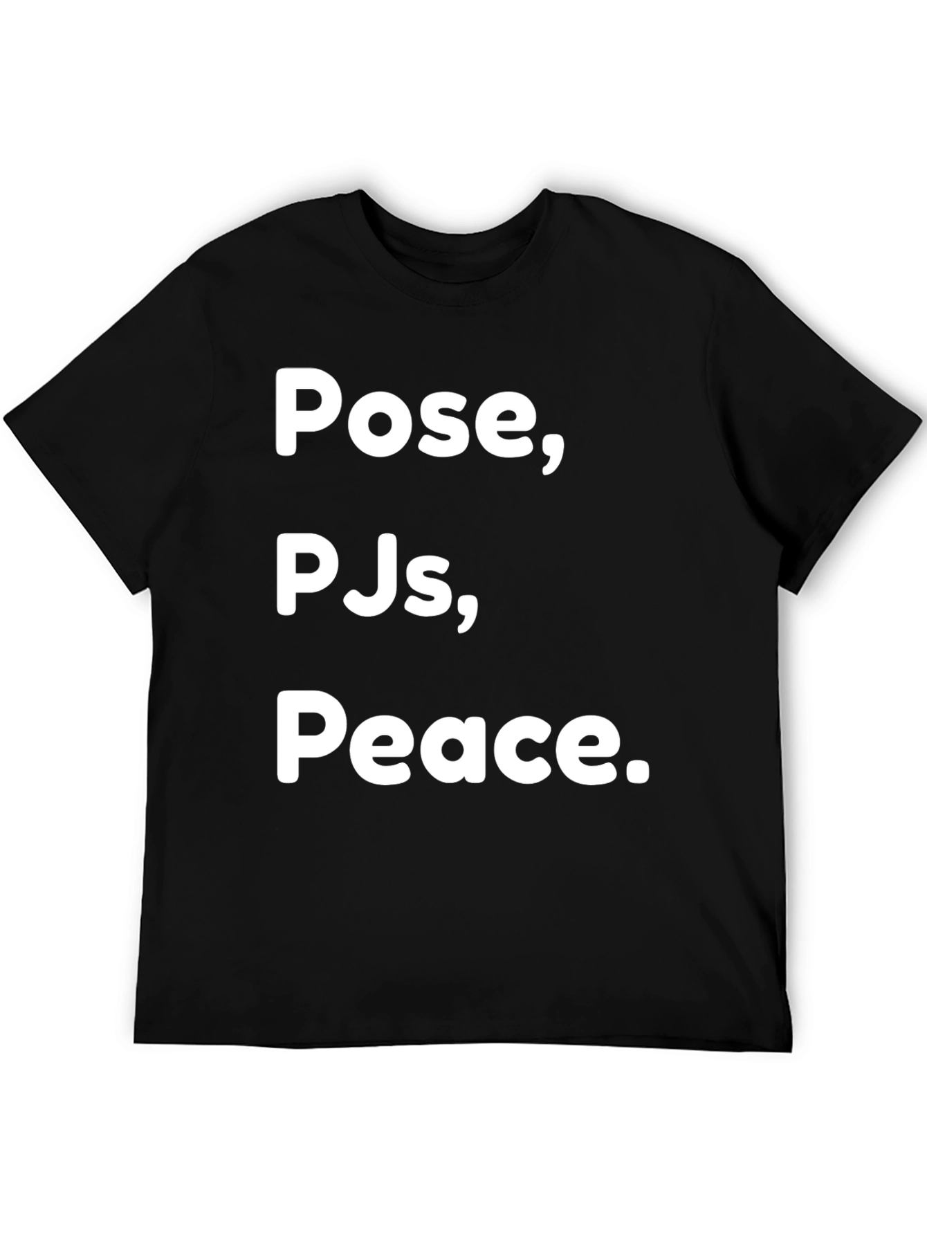 Pose PJs Peace Black Graphic T-Shirt
