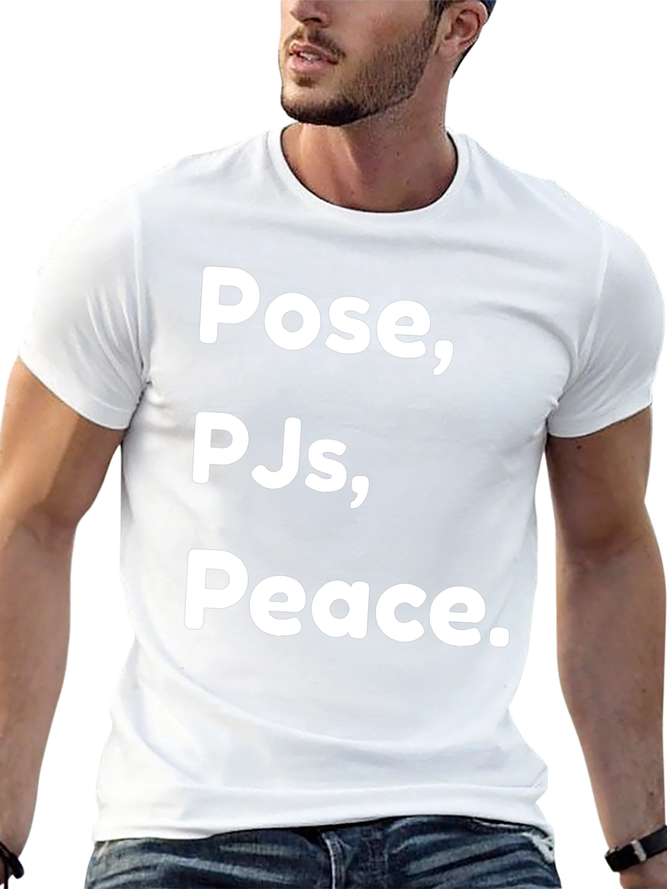Pose PJs Peace Black Graphic T-Shirt