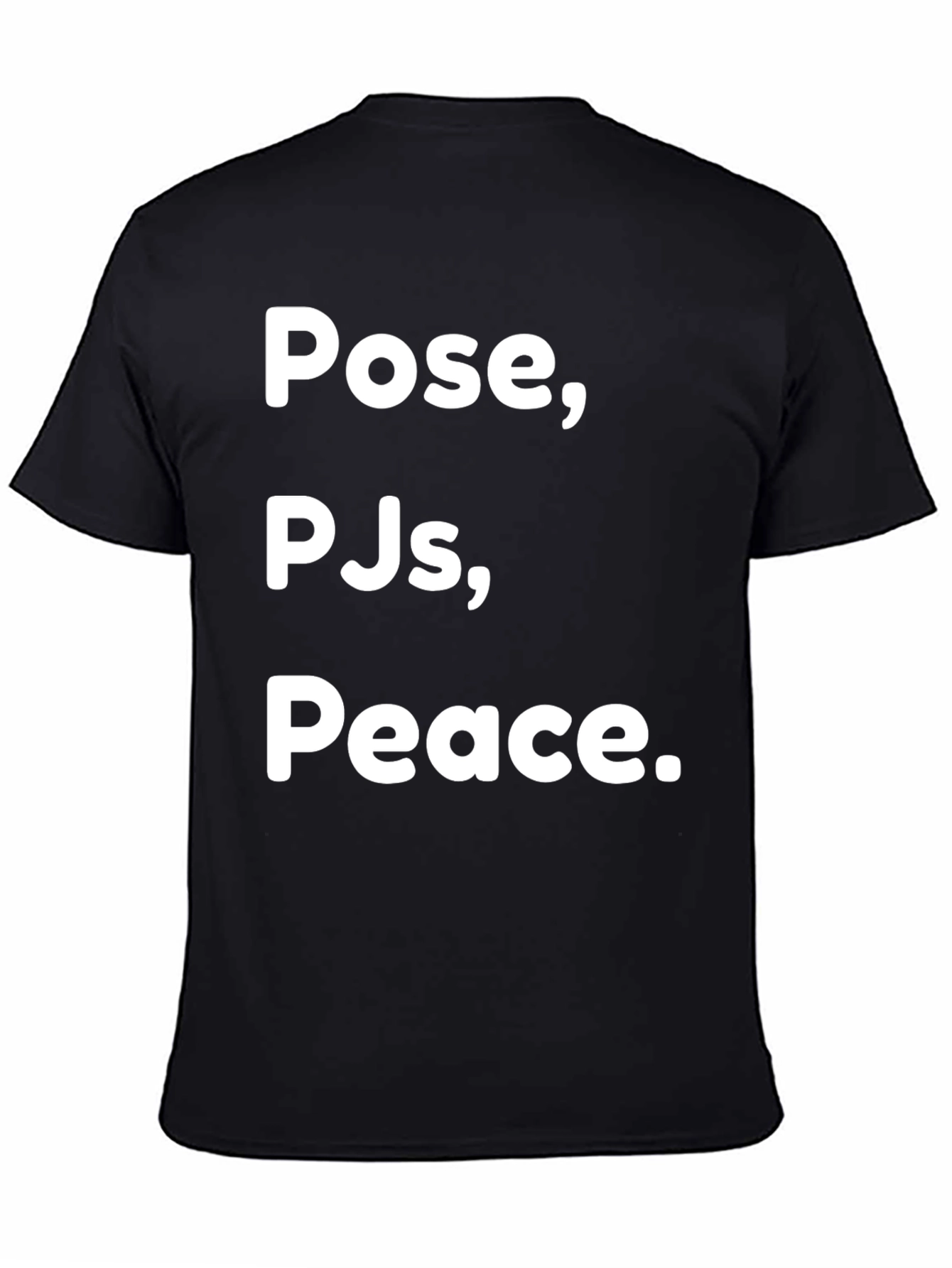 Pose PJs Peace Black Graphic T-Shirt