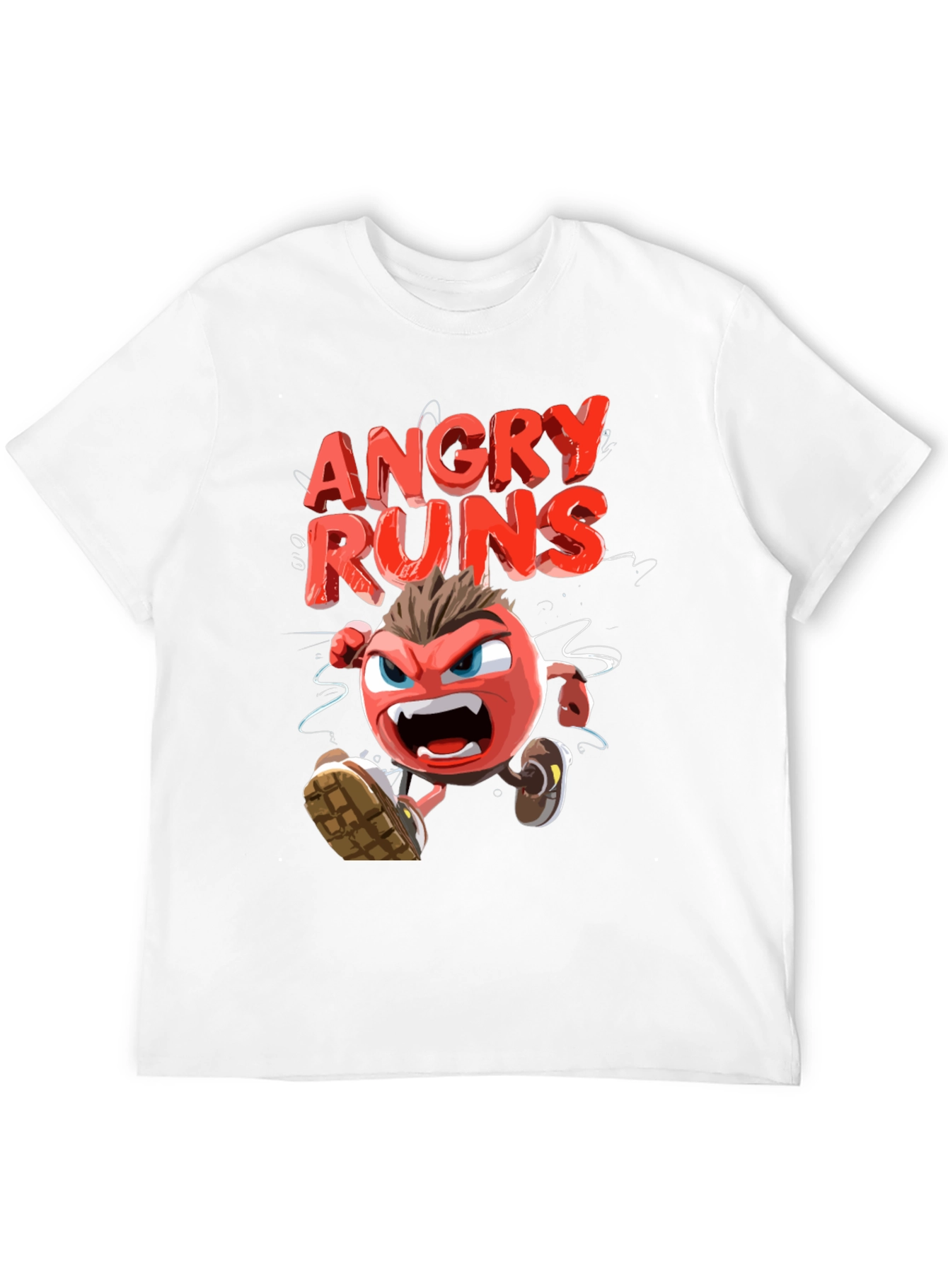 Angry Runs Black Graphic Tee