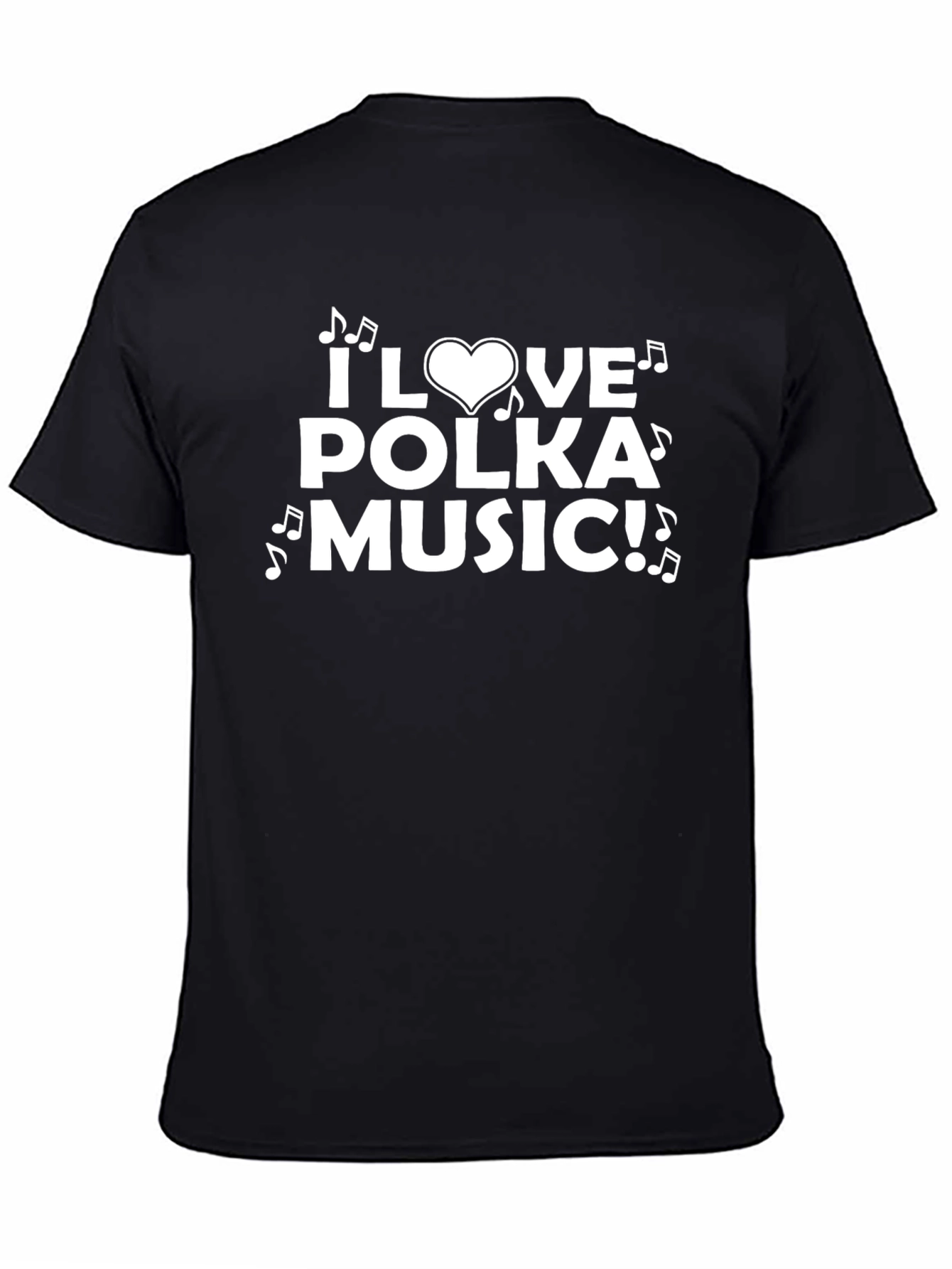 I Love Polka Music Graphic T-Shirt