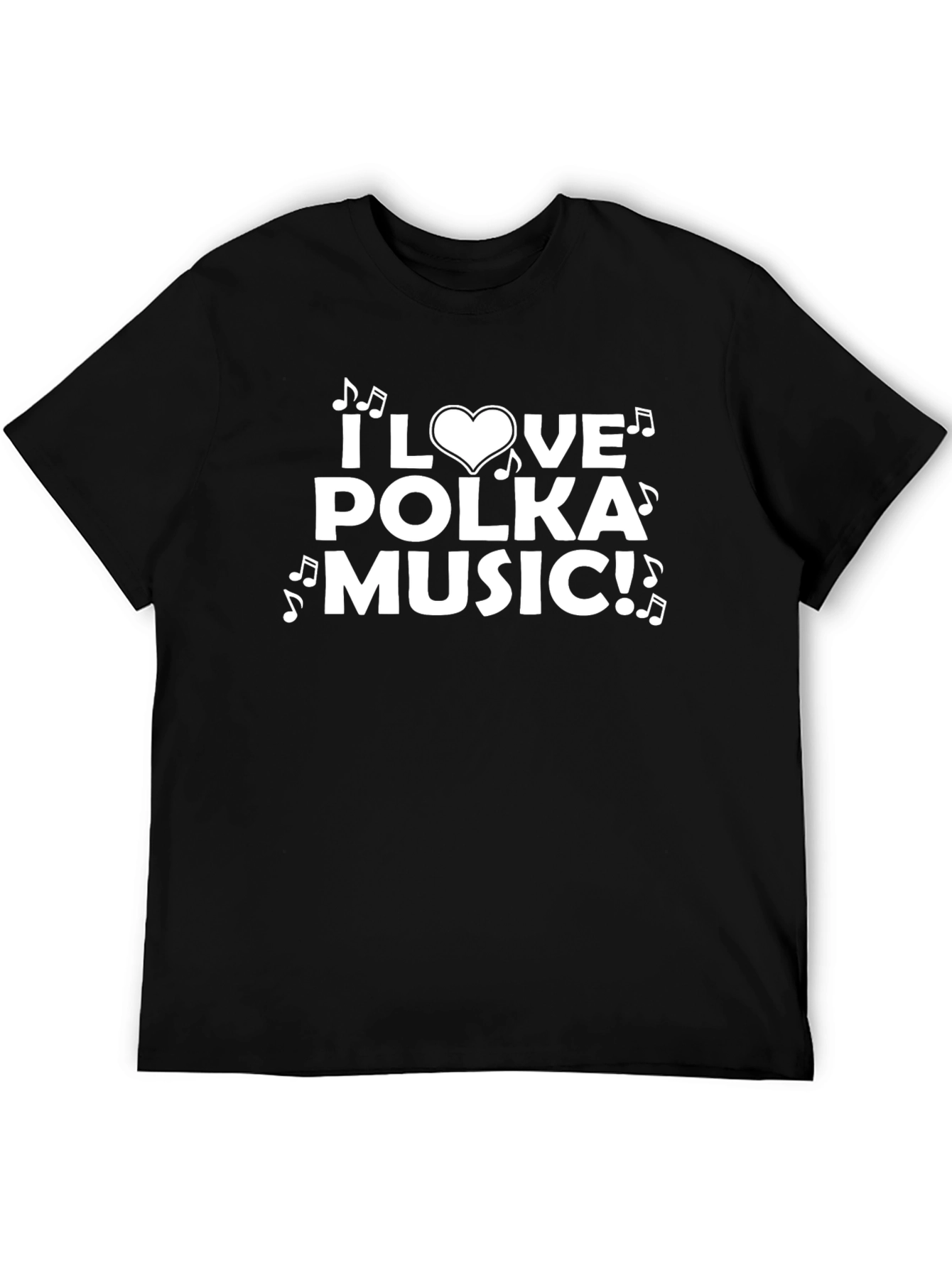 I Love Polka Music Graphic T-Shirt