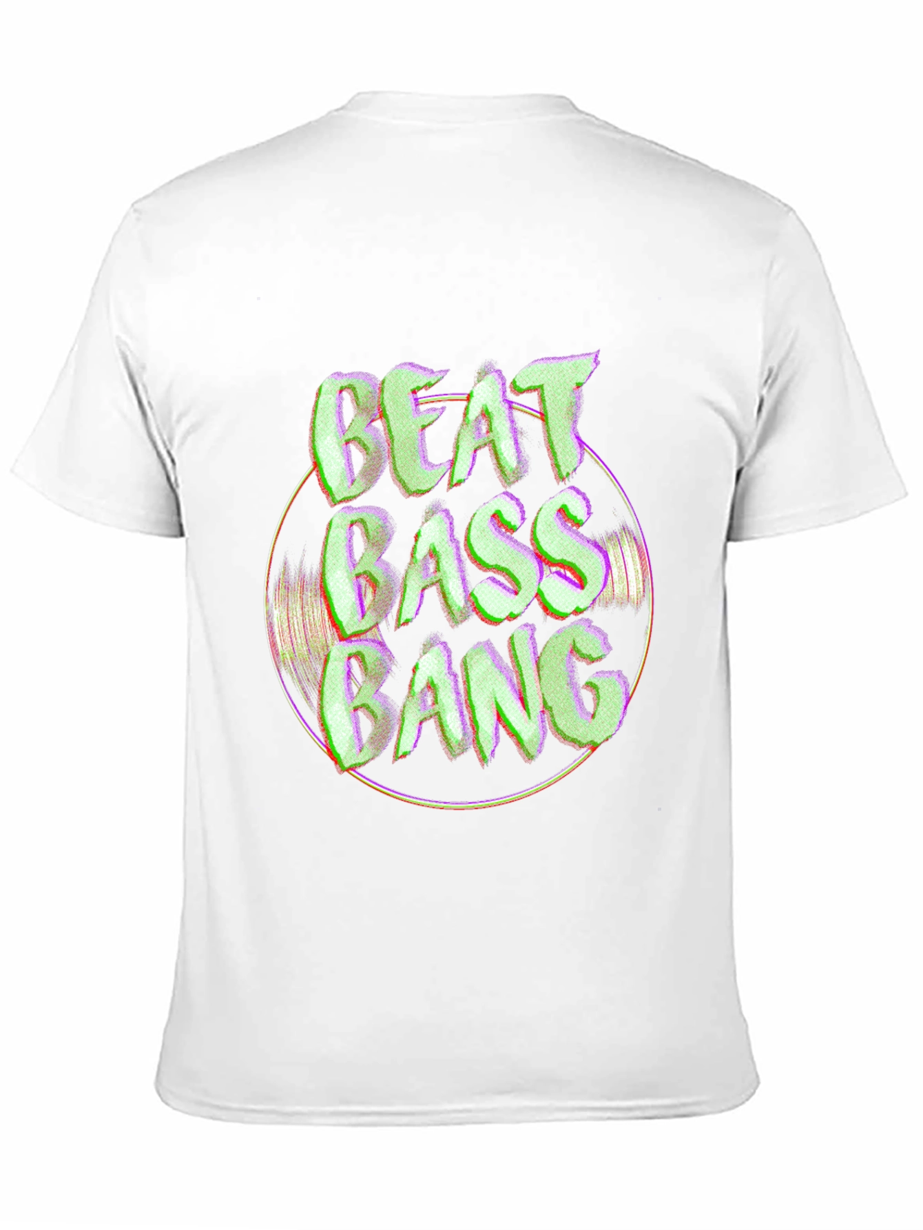 Beat Bass Bang Graphic Black T-Shirt